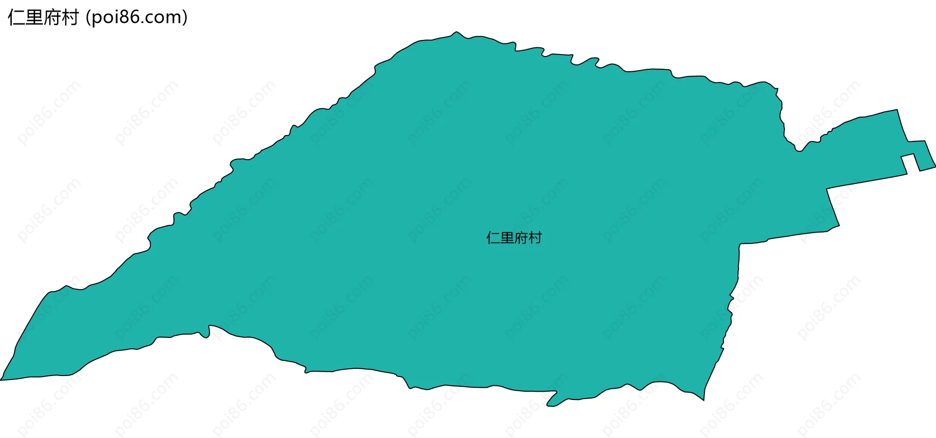 仁里府村边界地图