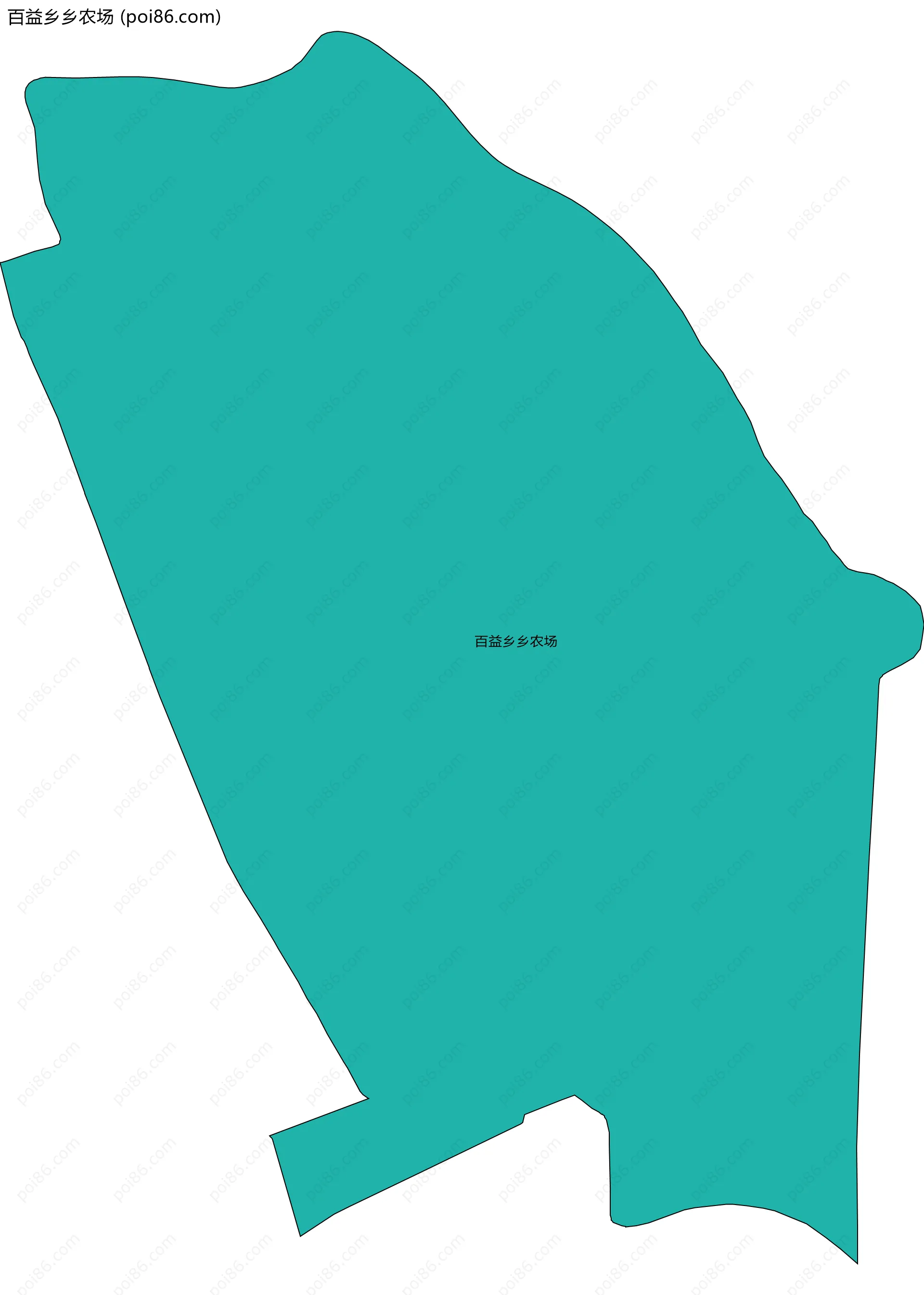 百益乡乡农场边界地图