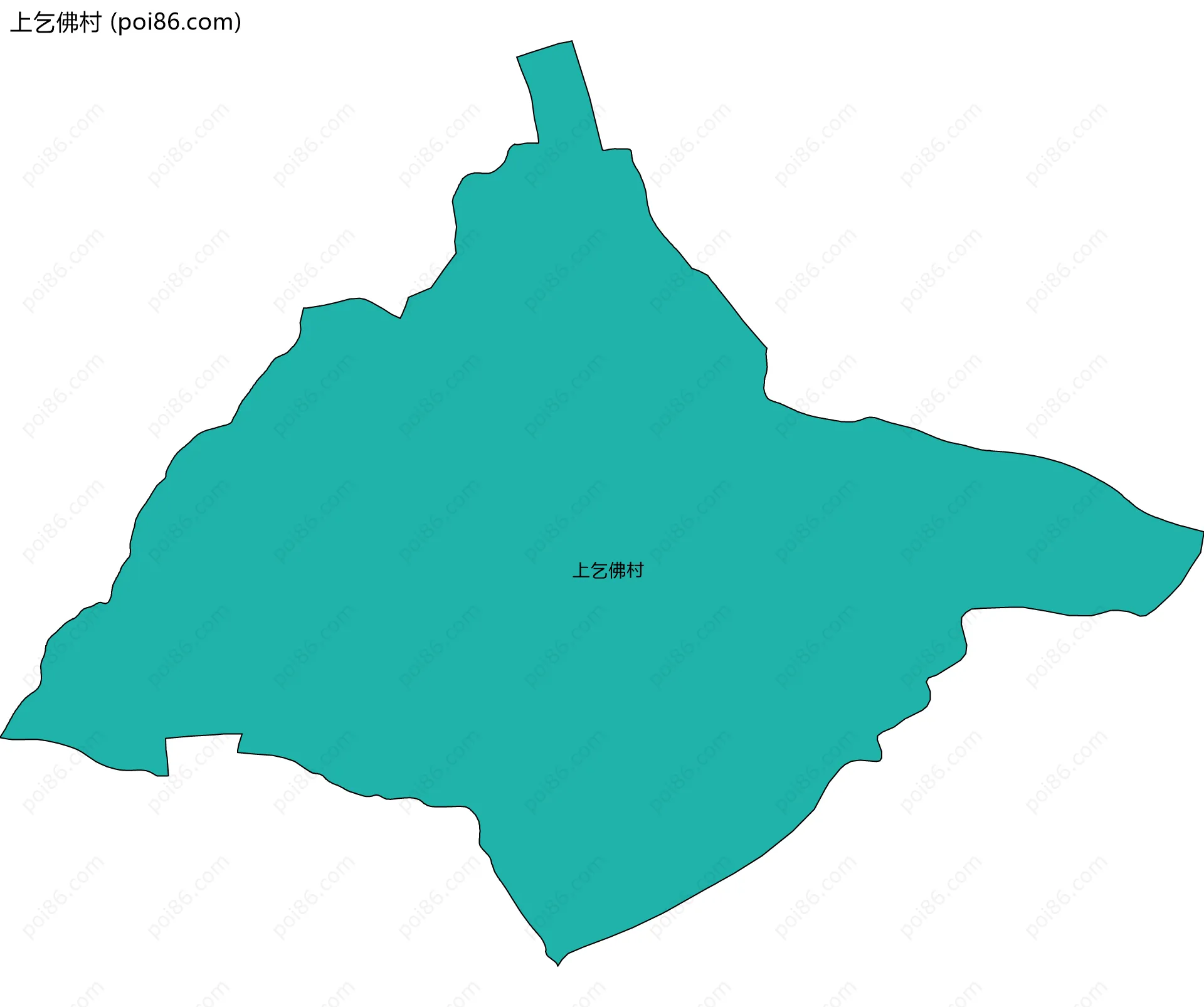 上乞佛村边界地图