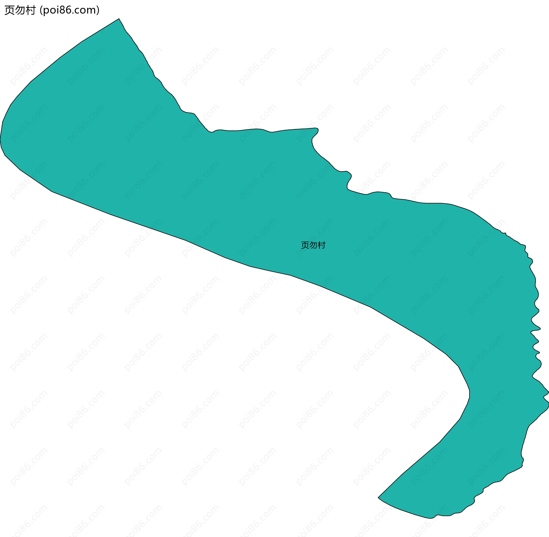 页勿村边界地图