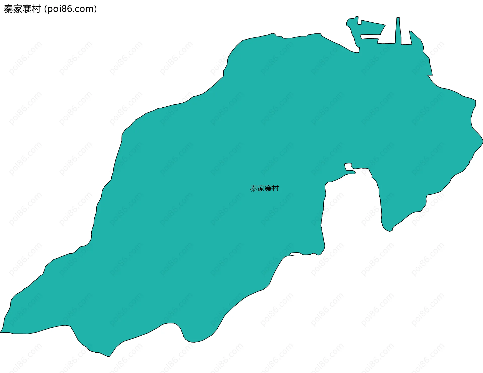 秦家寨村边界地图