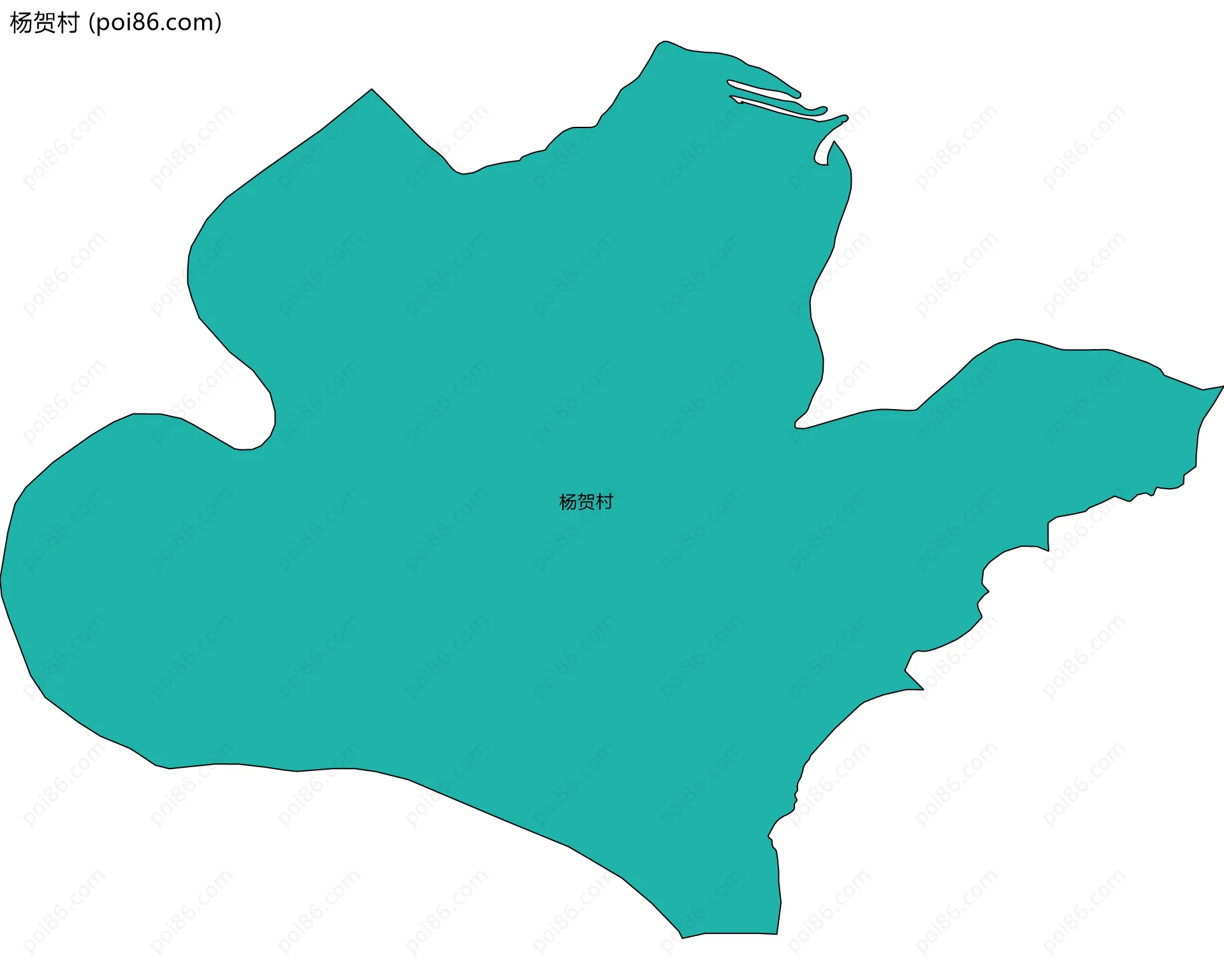 杨贺村边界地图