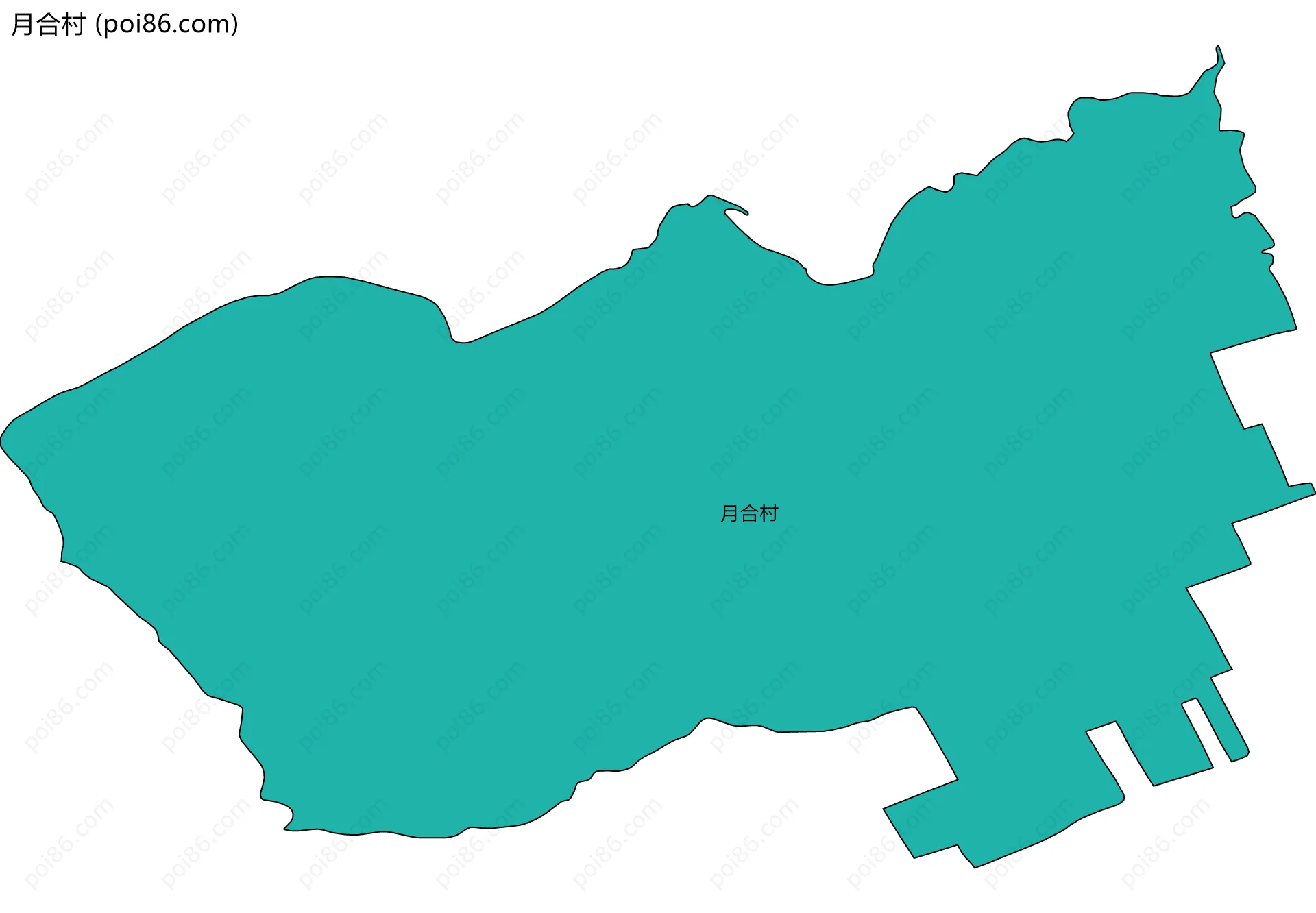 月合村边界地图