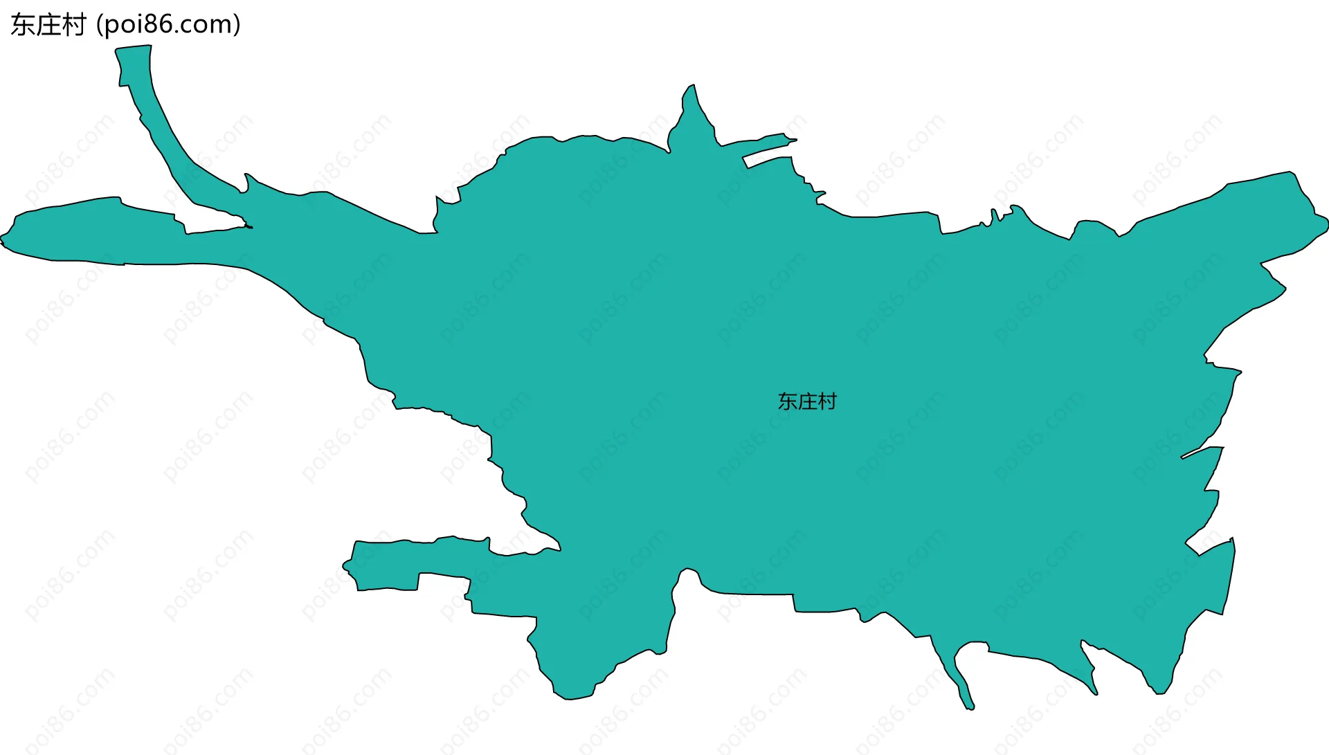 东庄村边界地图