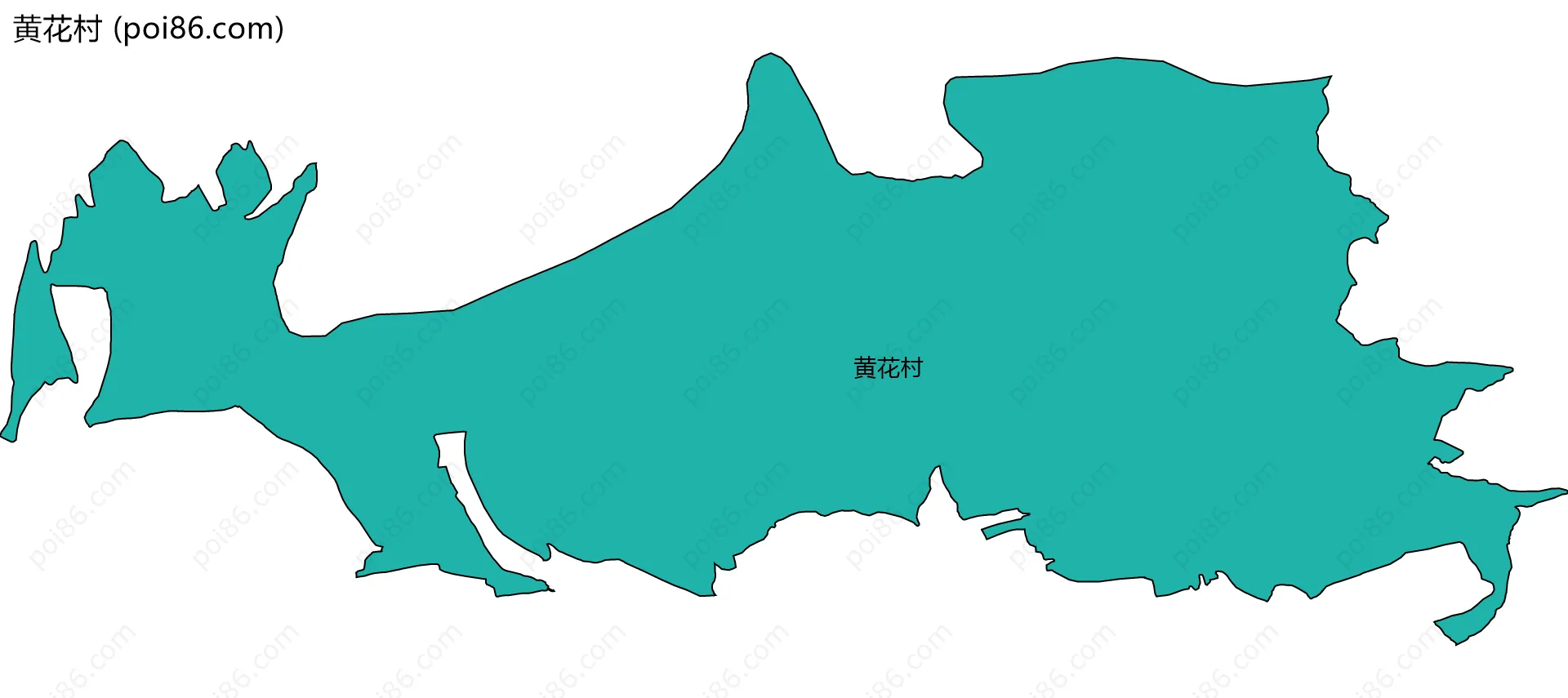 黄花村边界地图