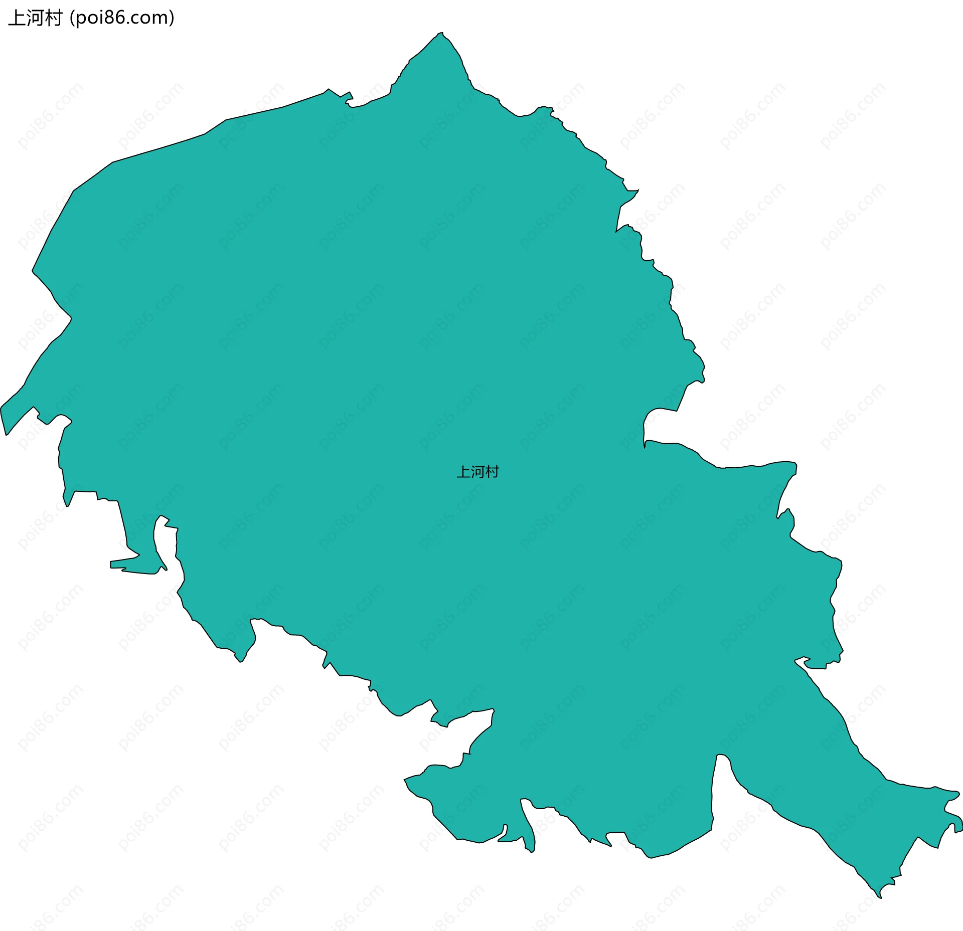 上河村边界地图