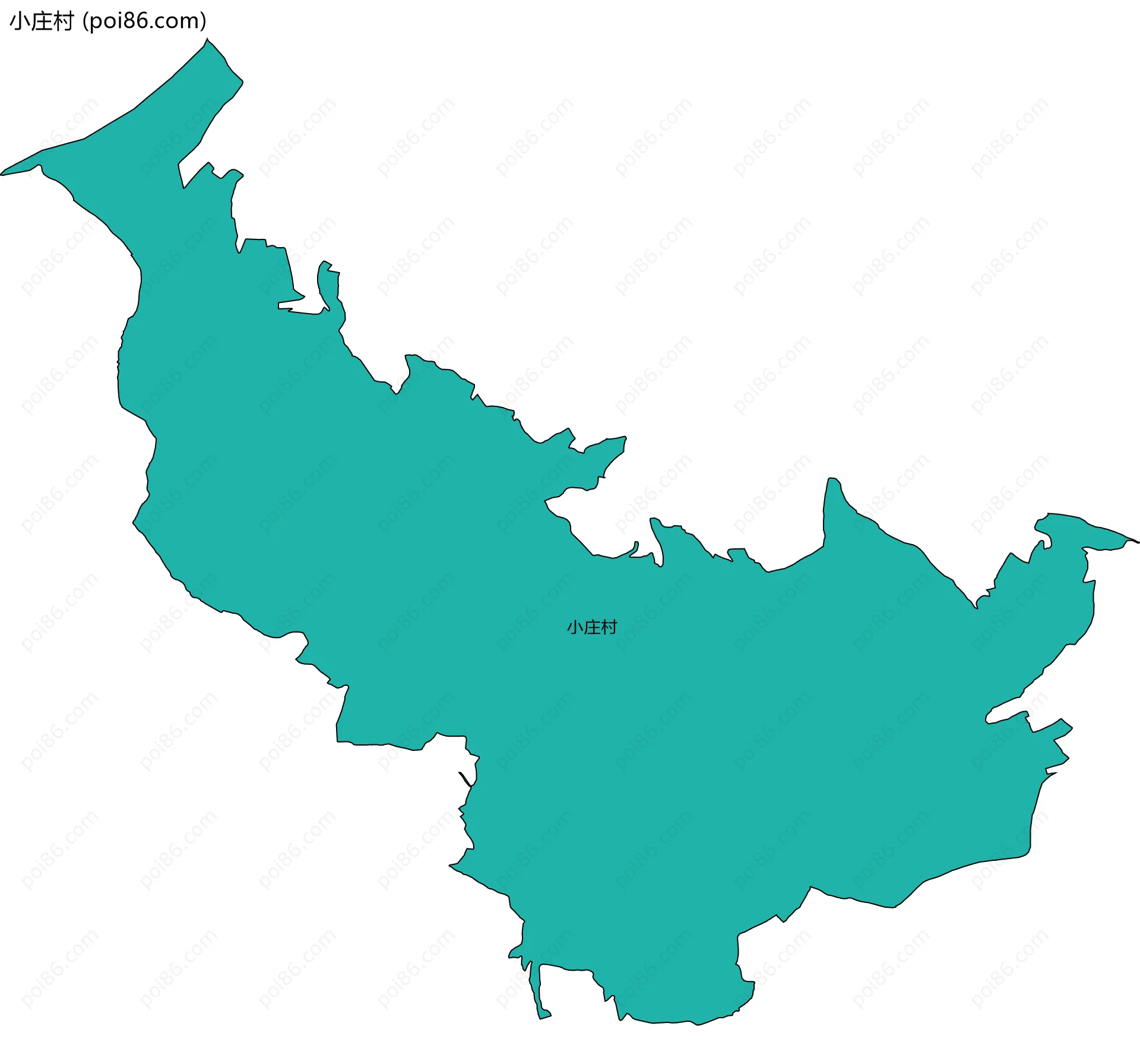 小庄村边界地图