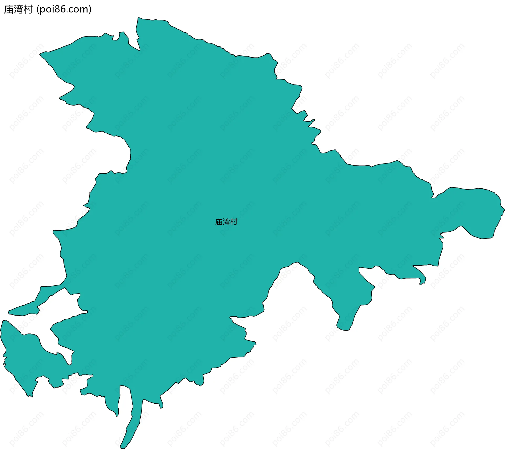 庙湾村边界地图