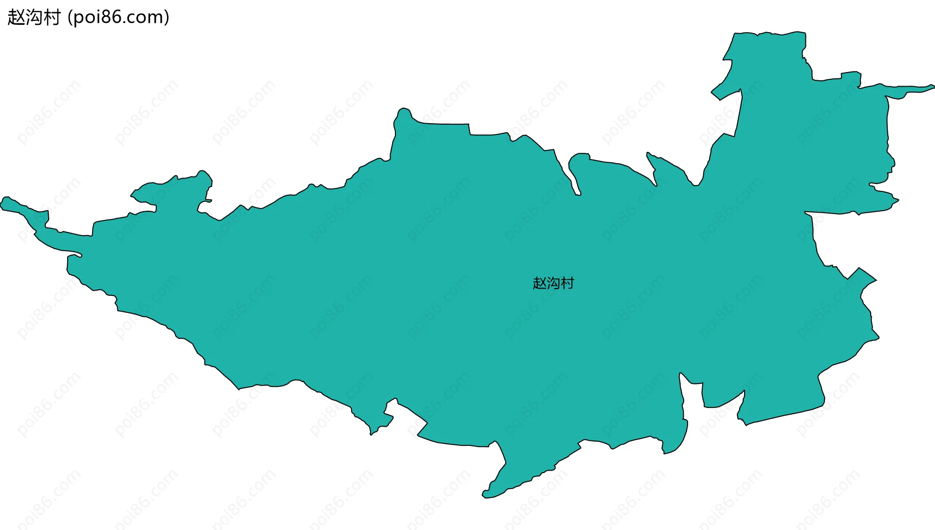 赵沟村边界地图