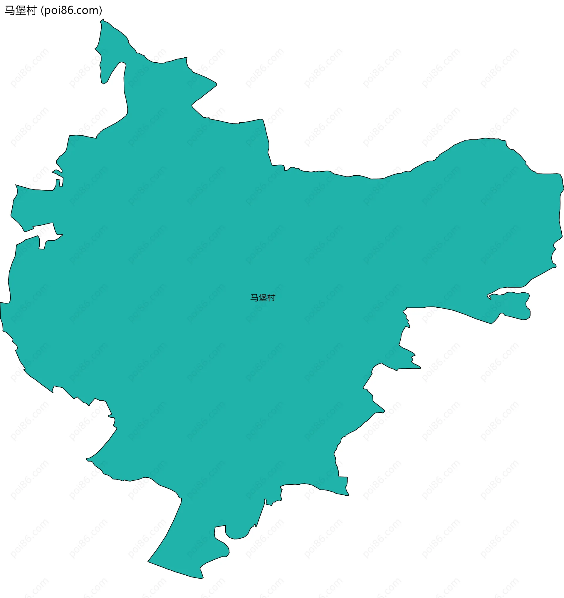 马堡村边界地图