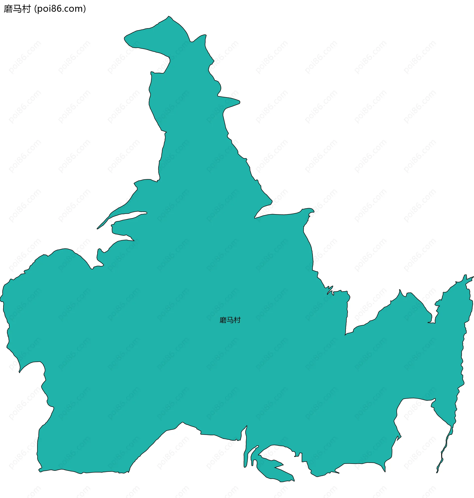 磨马村边界地图