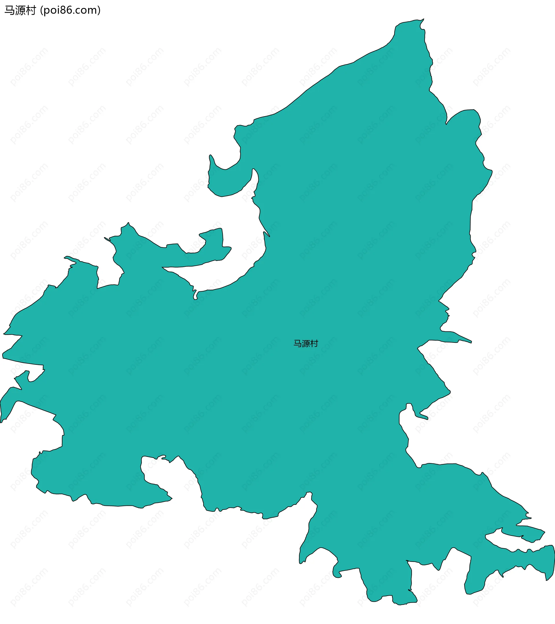 马源村边界地图