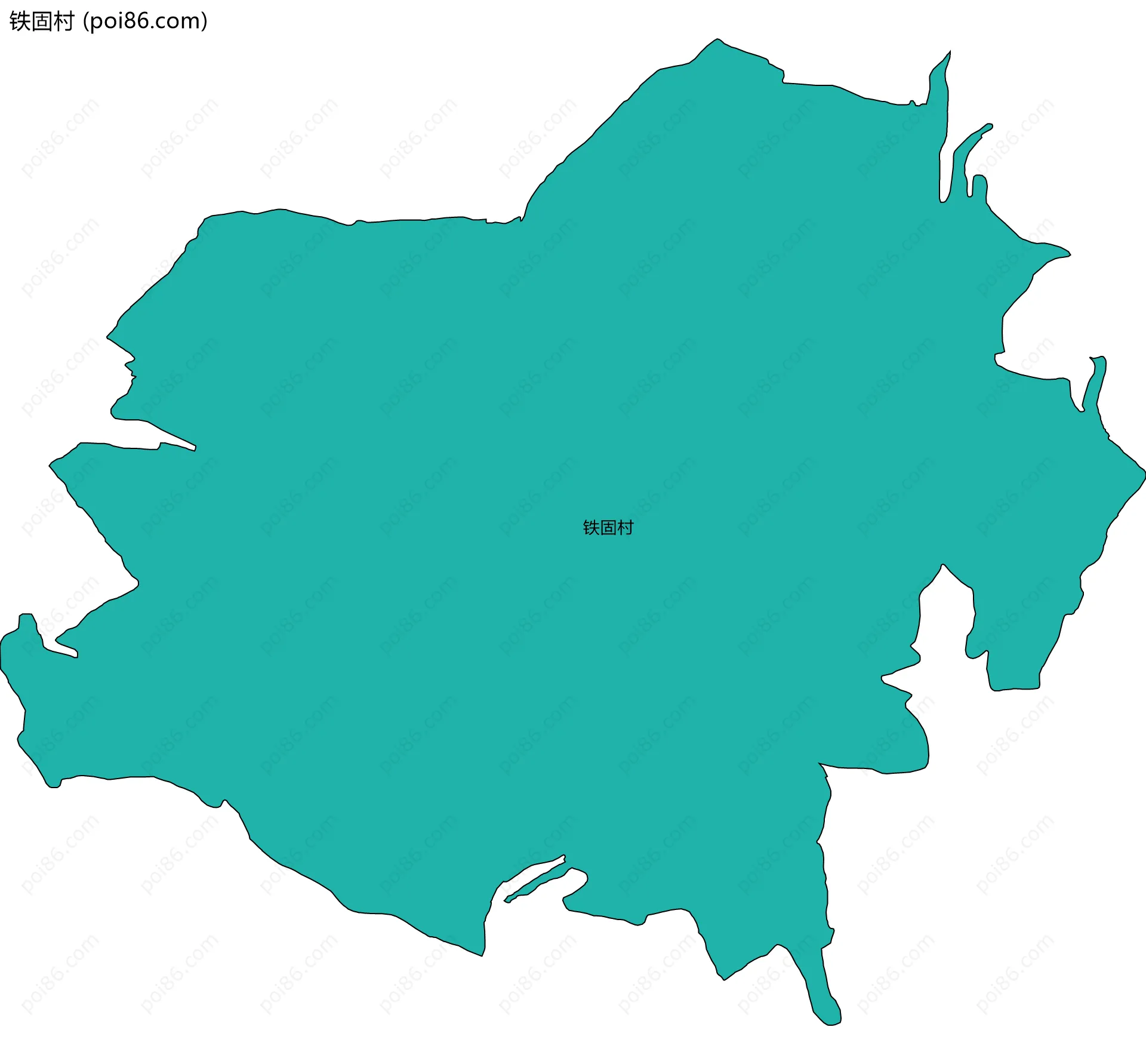 铁固村边界地图