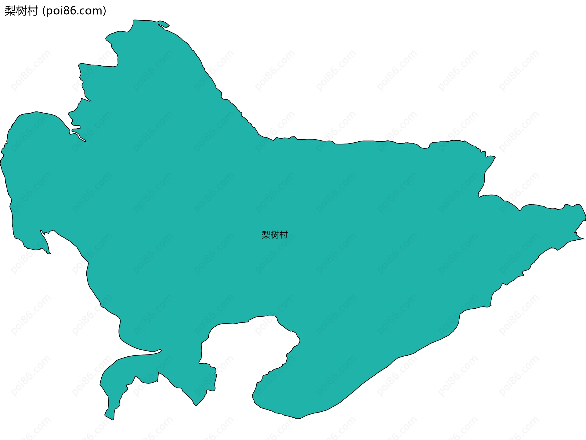 梨树村边界地图