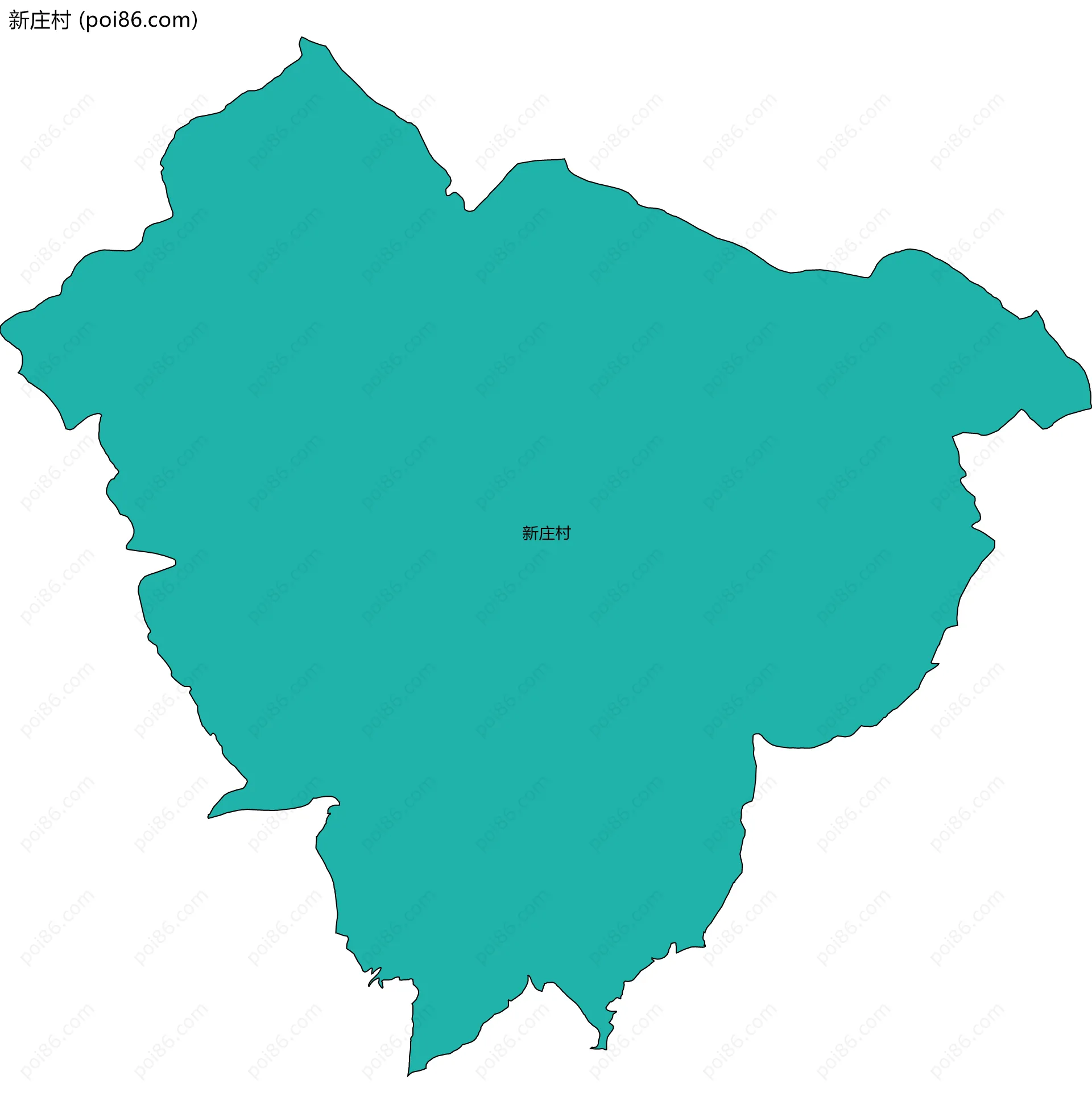 新庄村边界地图