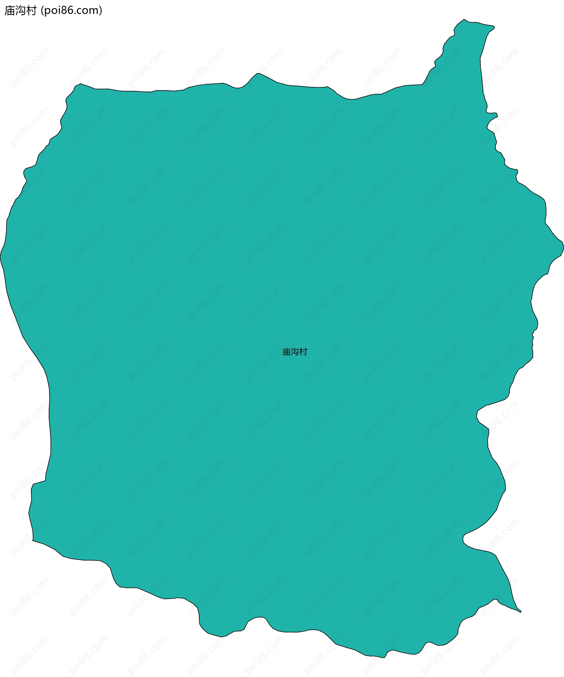 庙沟村边界地图