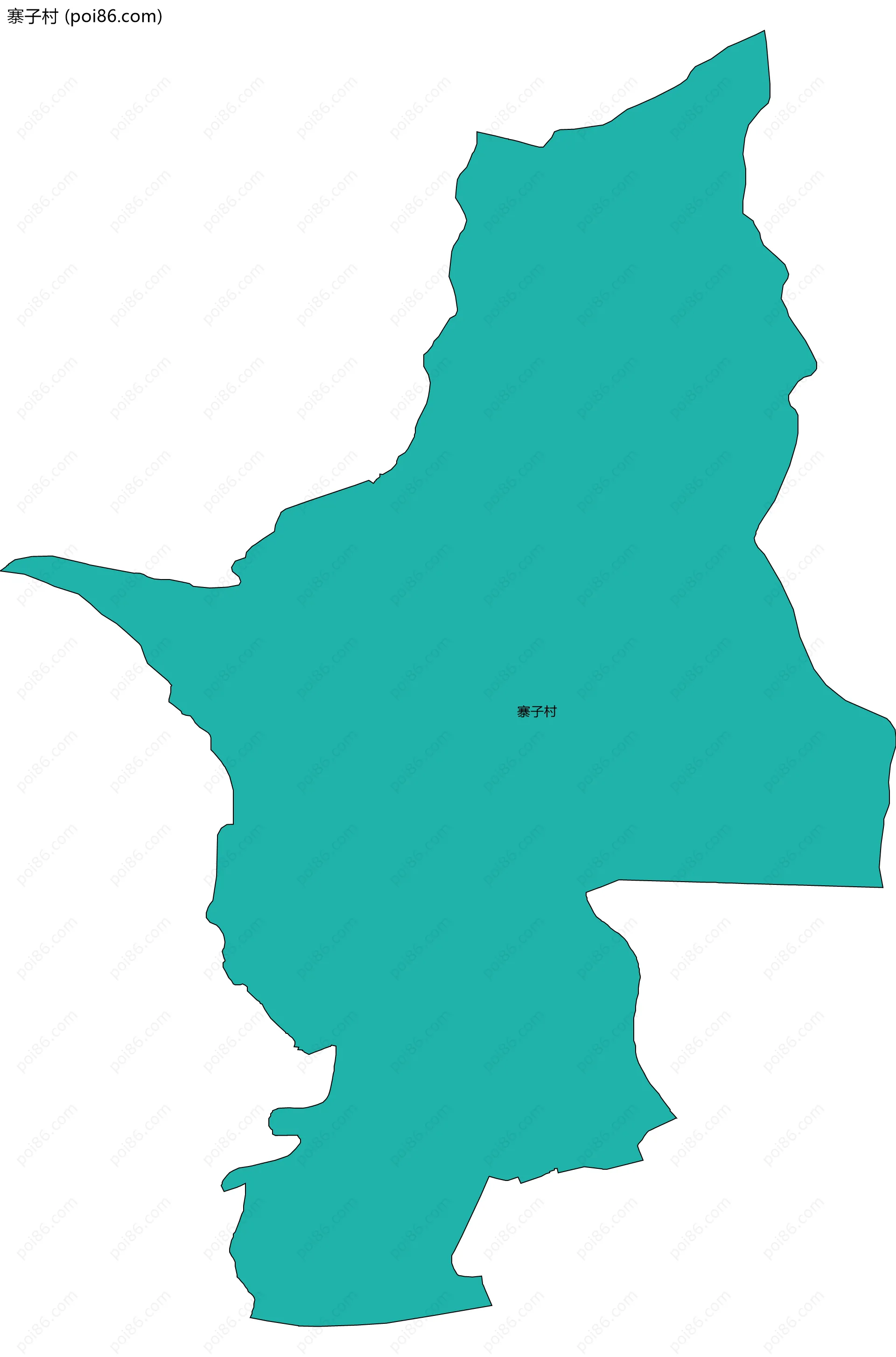 寨子村边界地图