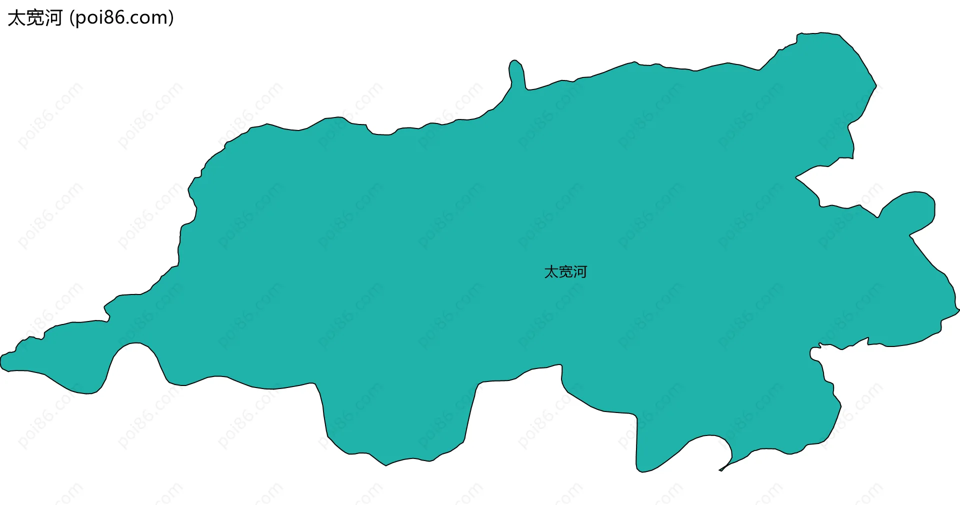 太宽河边界地图