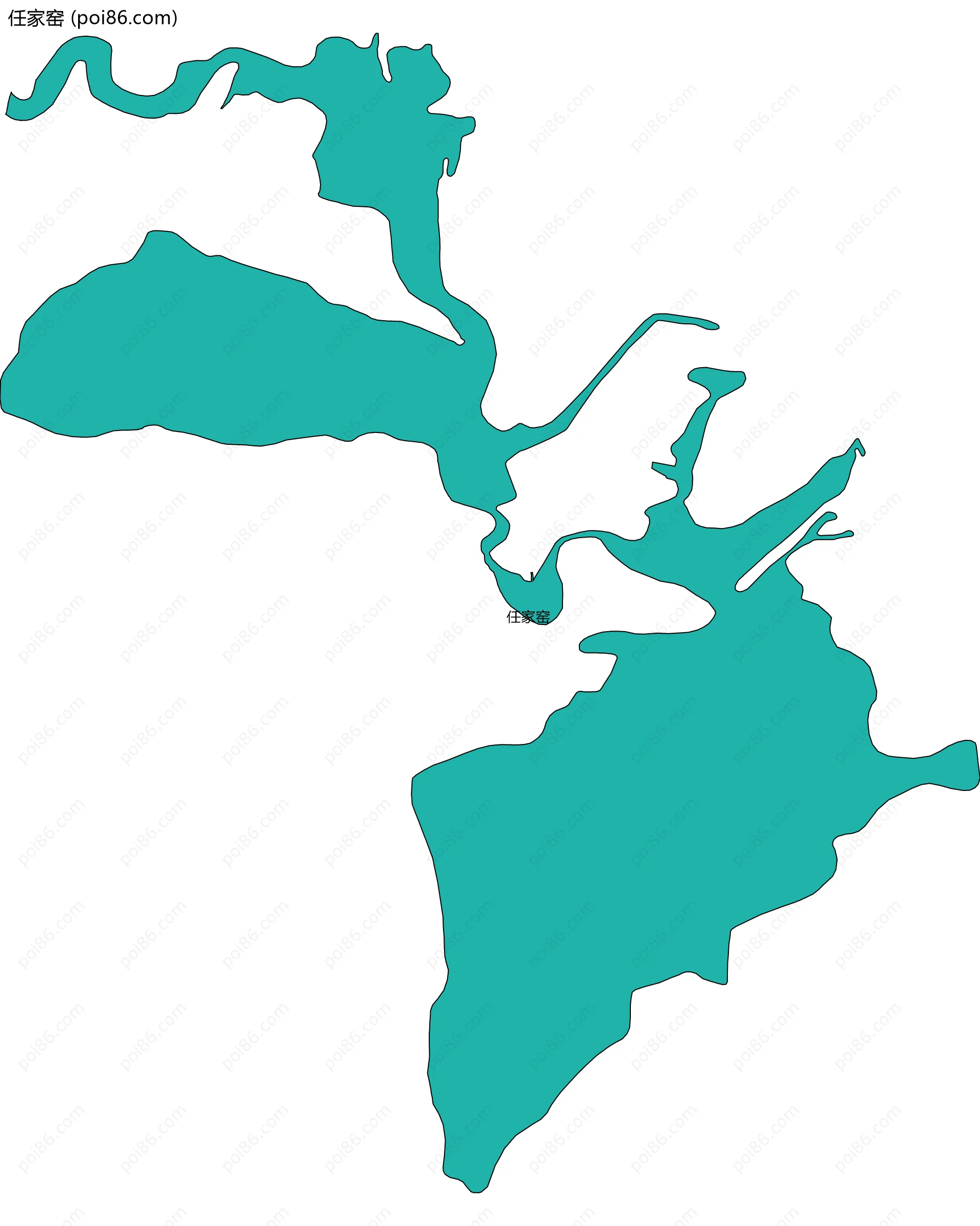 任家窑边界地图