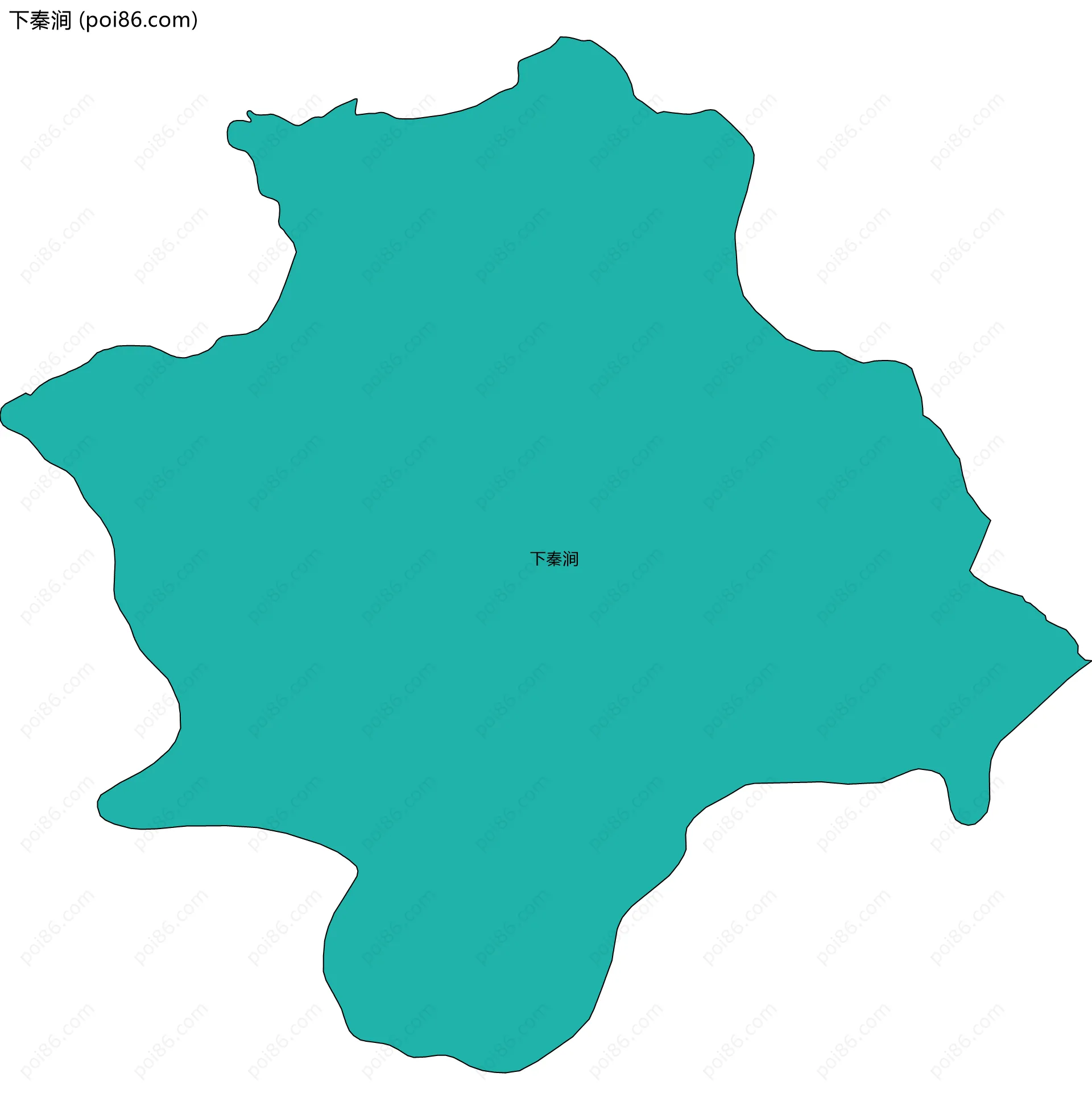 下秦涧边界地图