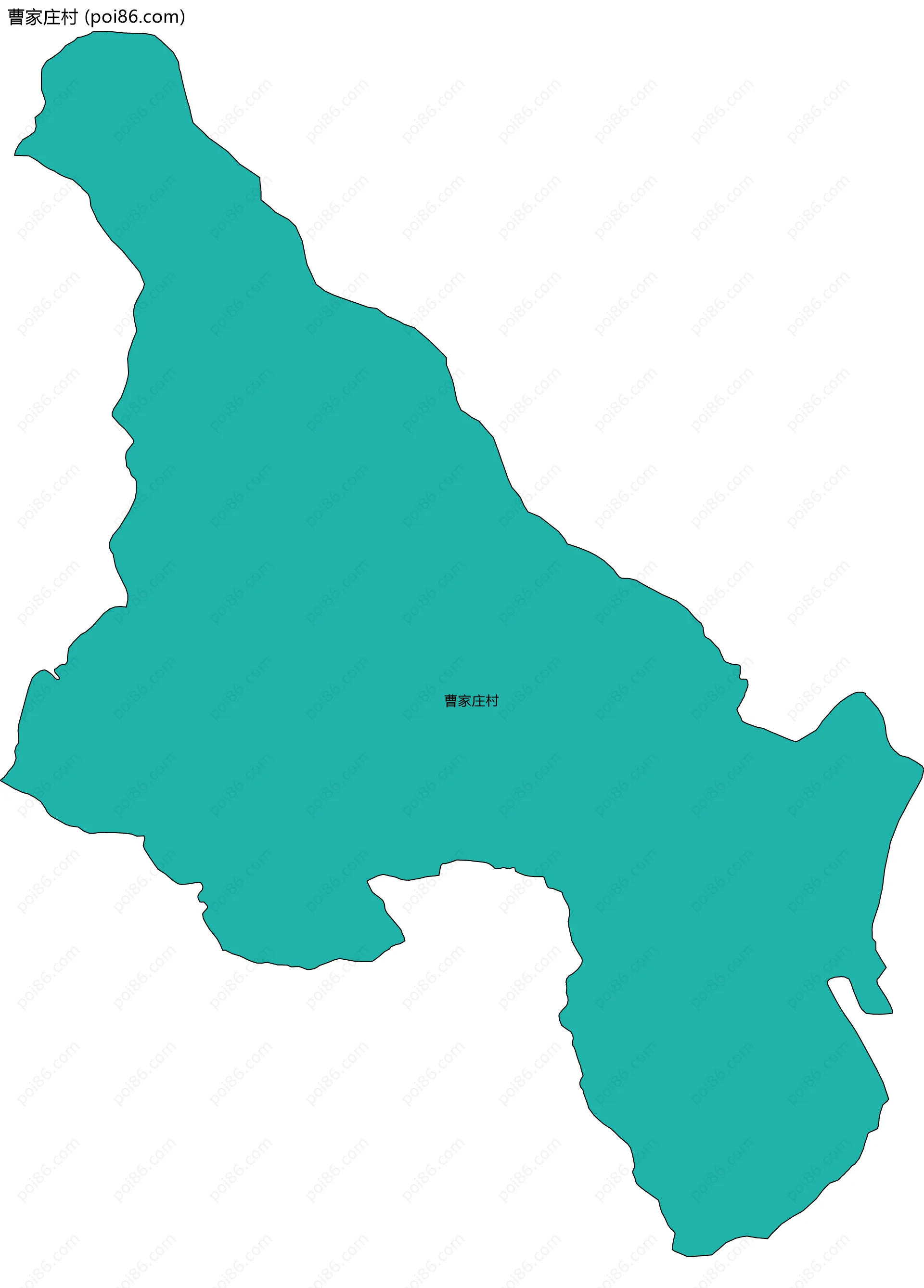 曹家庄村边界地图