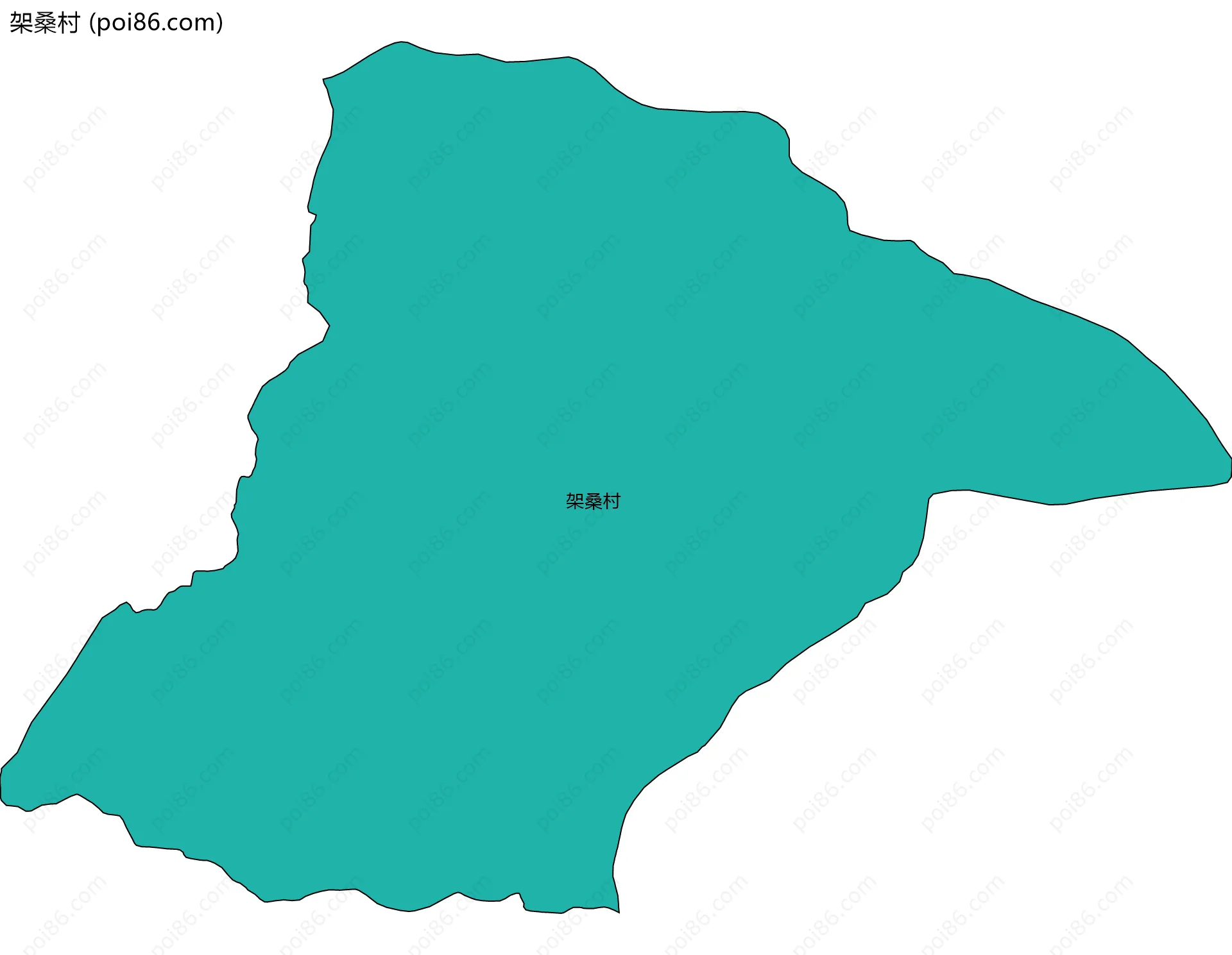 架桑村边界地图