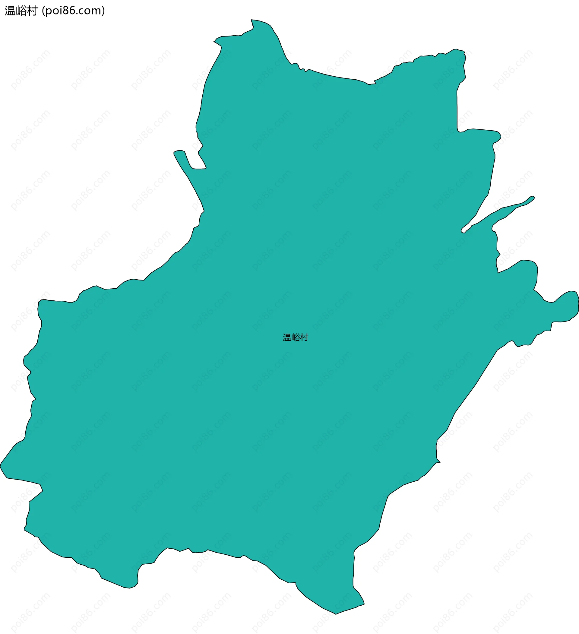 温峪村边界地图