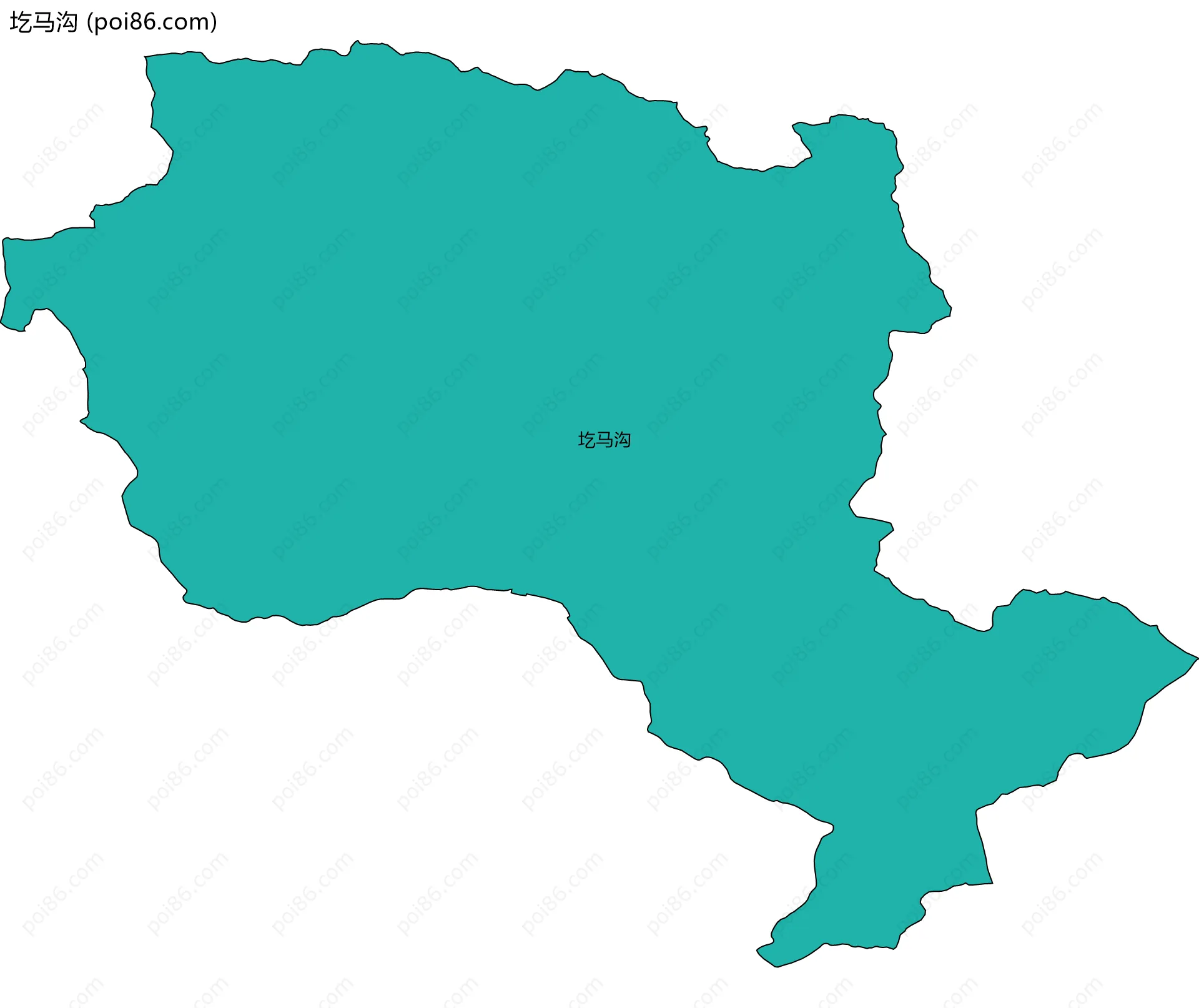 圪马沟边界地图