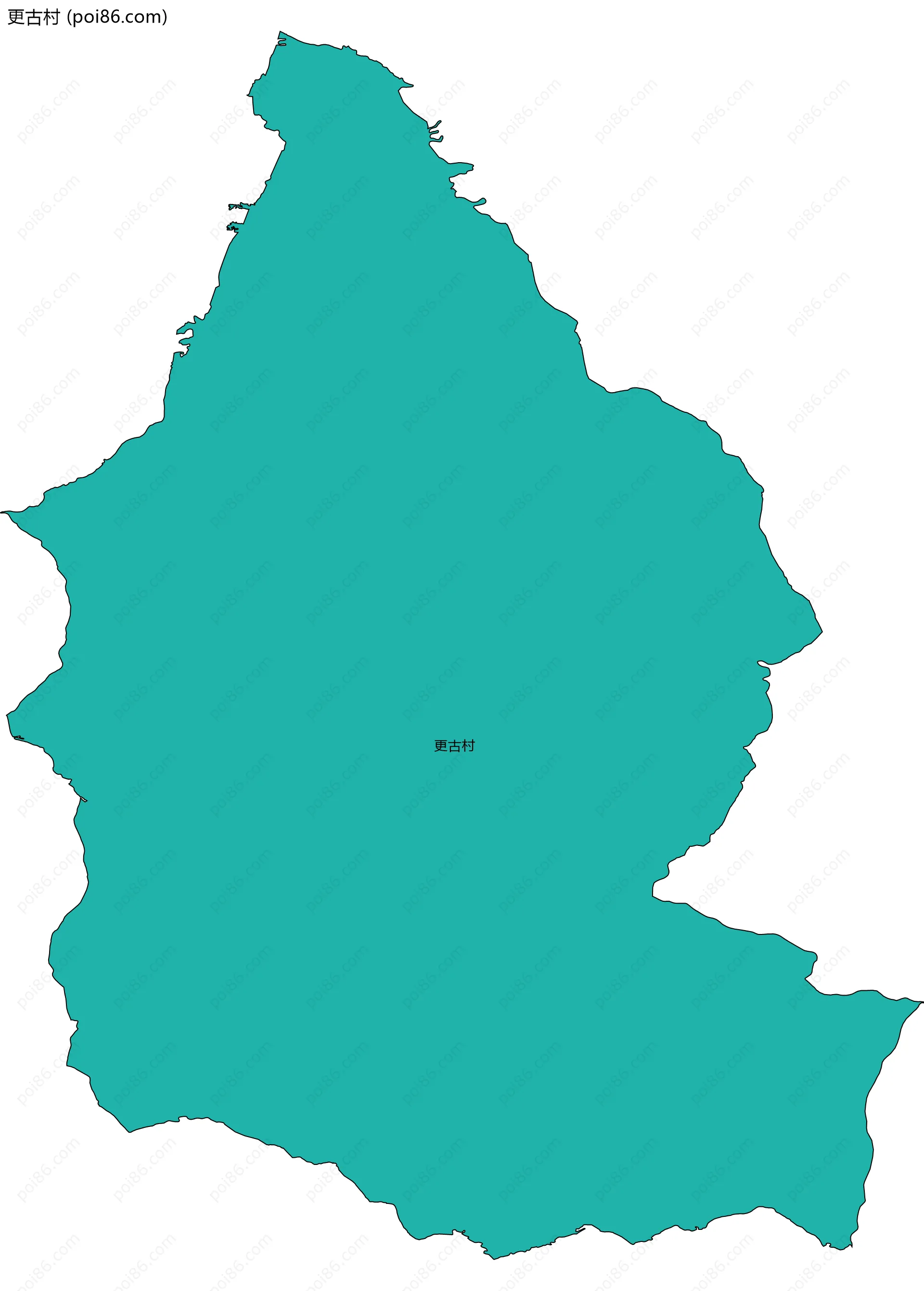 更古村边界地图