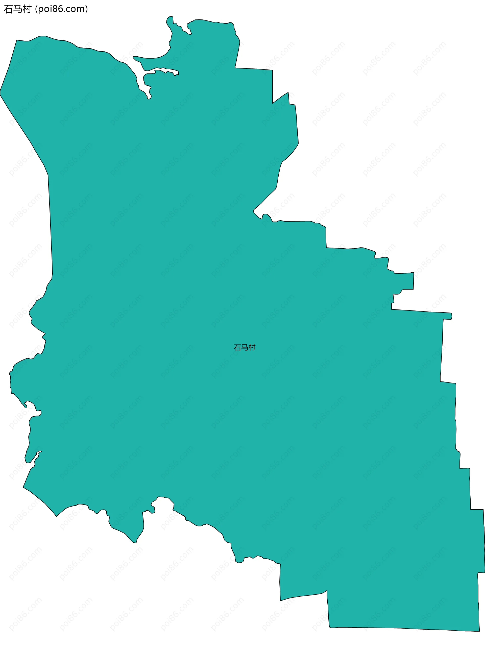 石马村边界地图