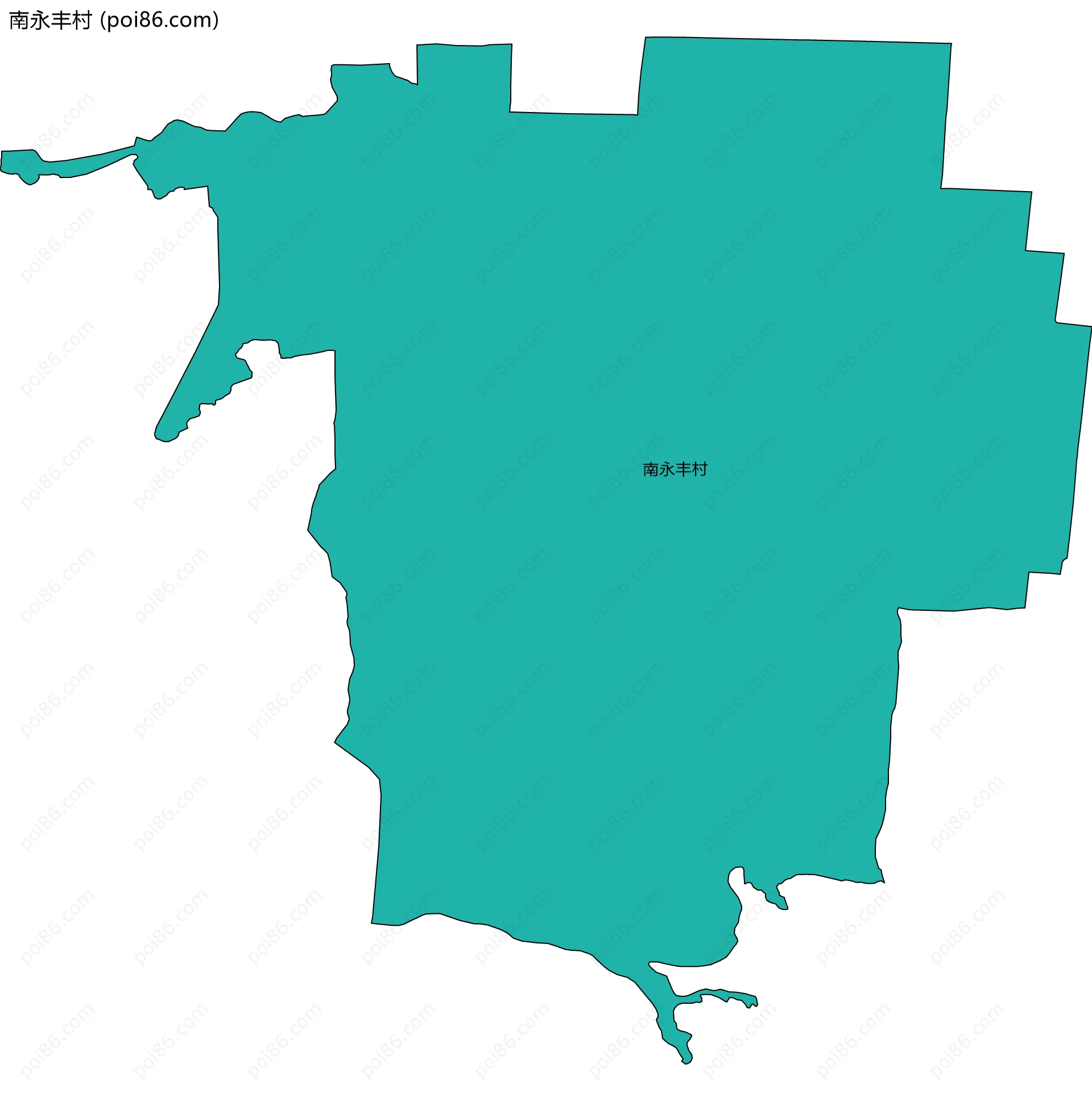 南永丰村边界地图