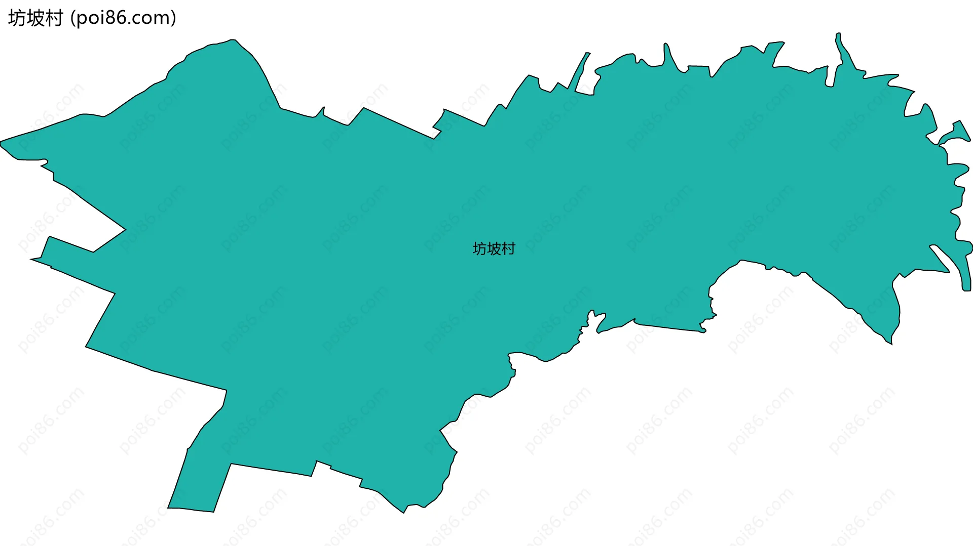 坊坡村边界地图