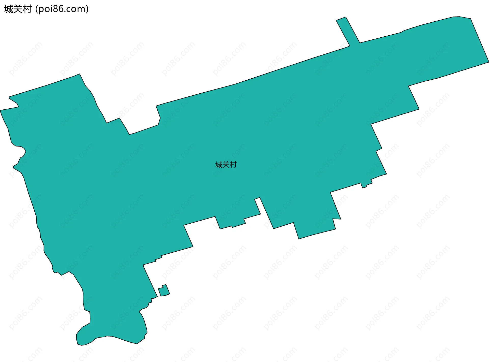 城关村边界地图