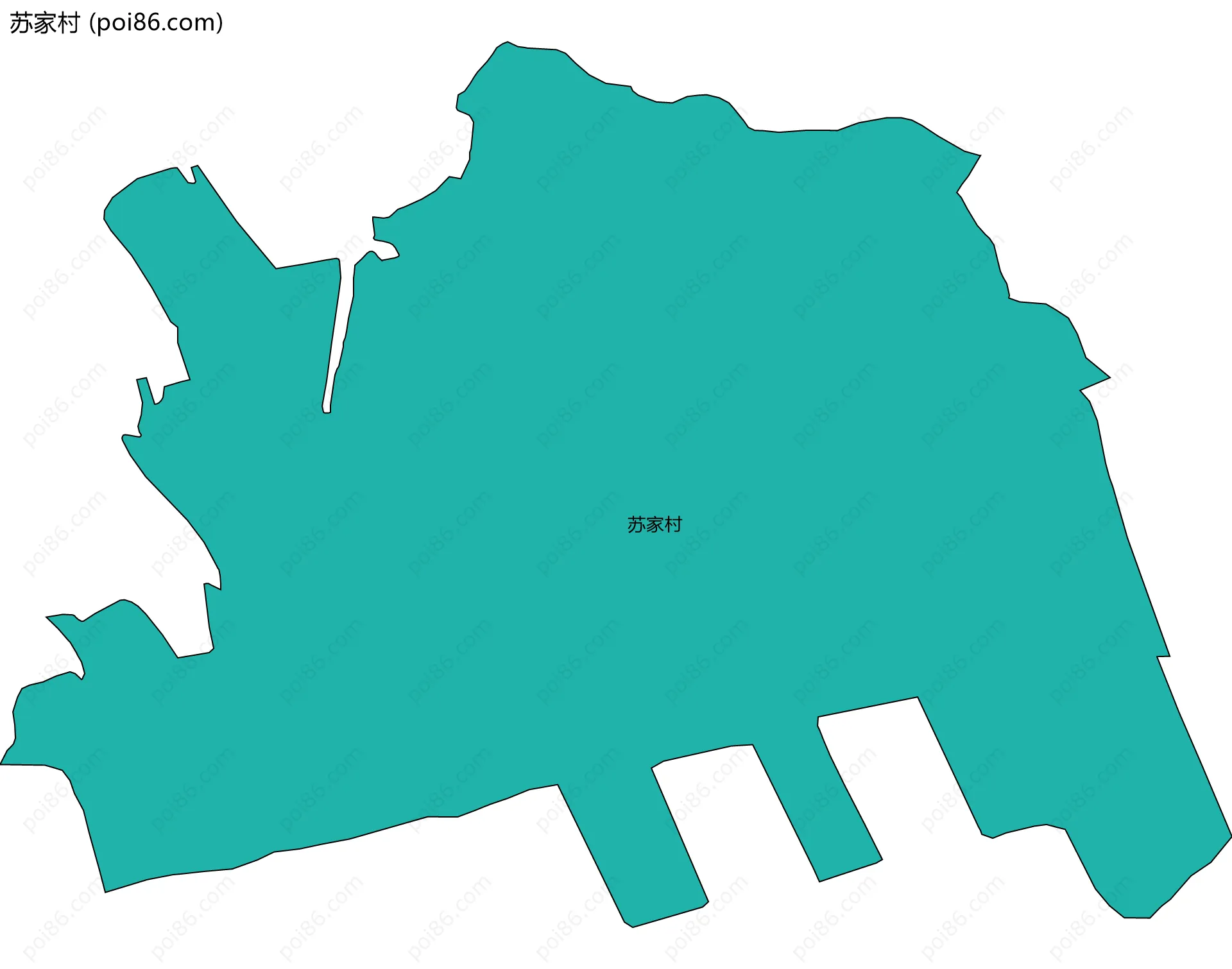 苏家村边界地图