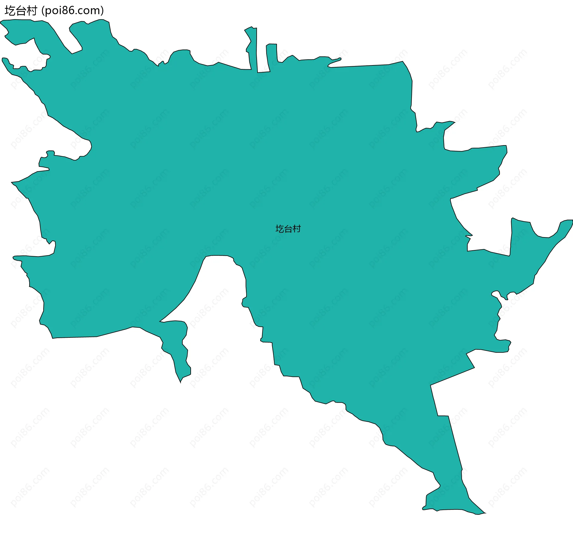 圪台村边界地图