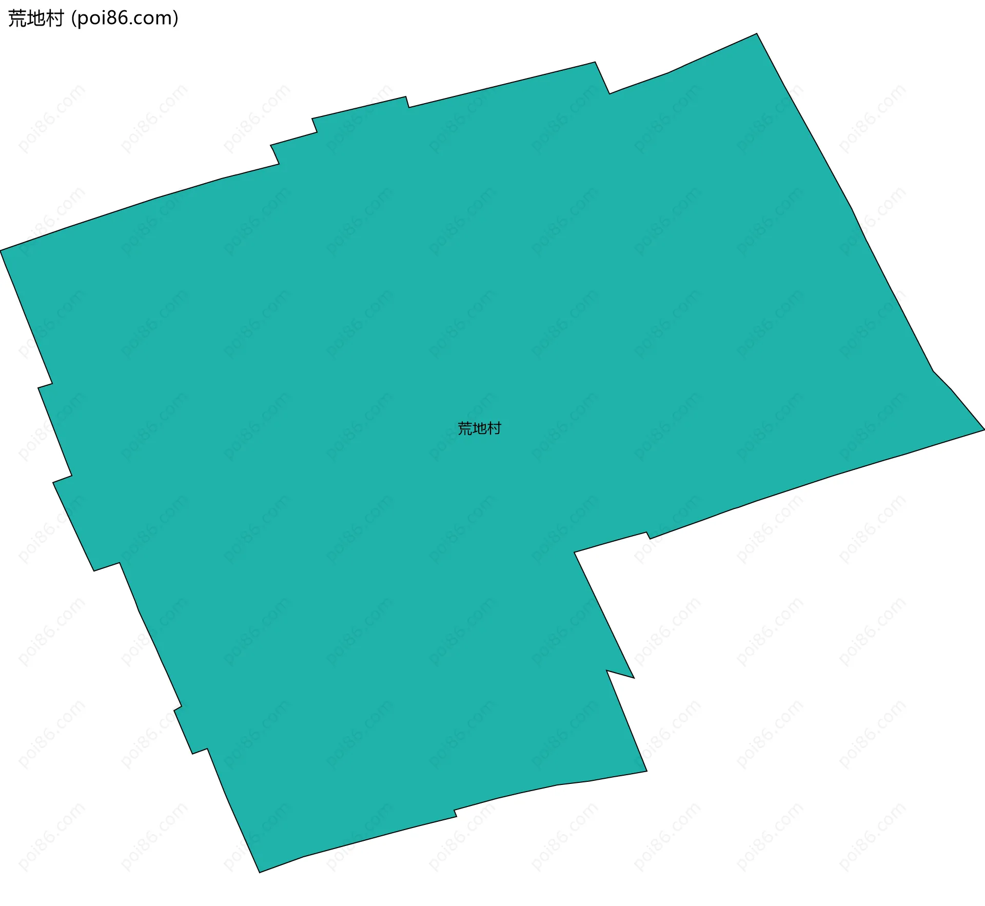 荒地村边界地图