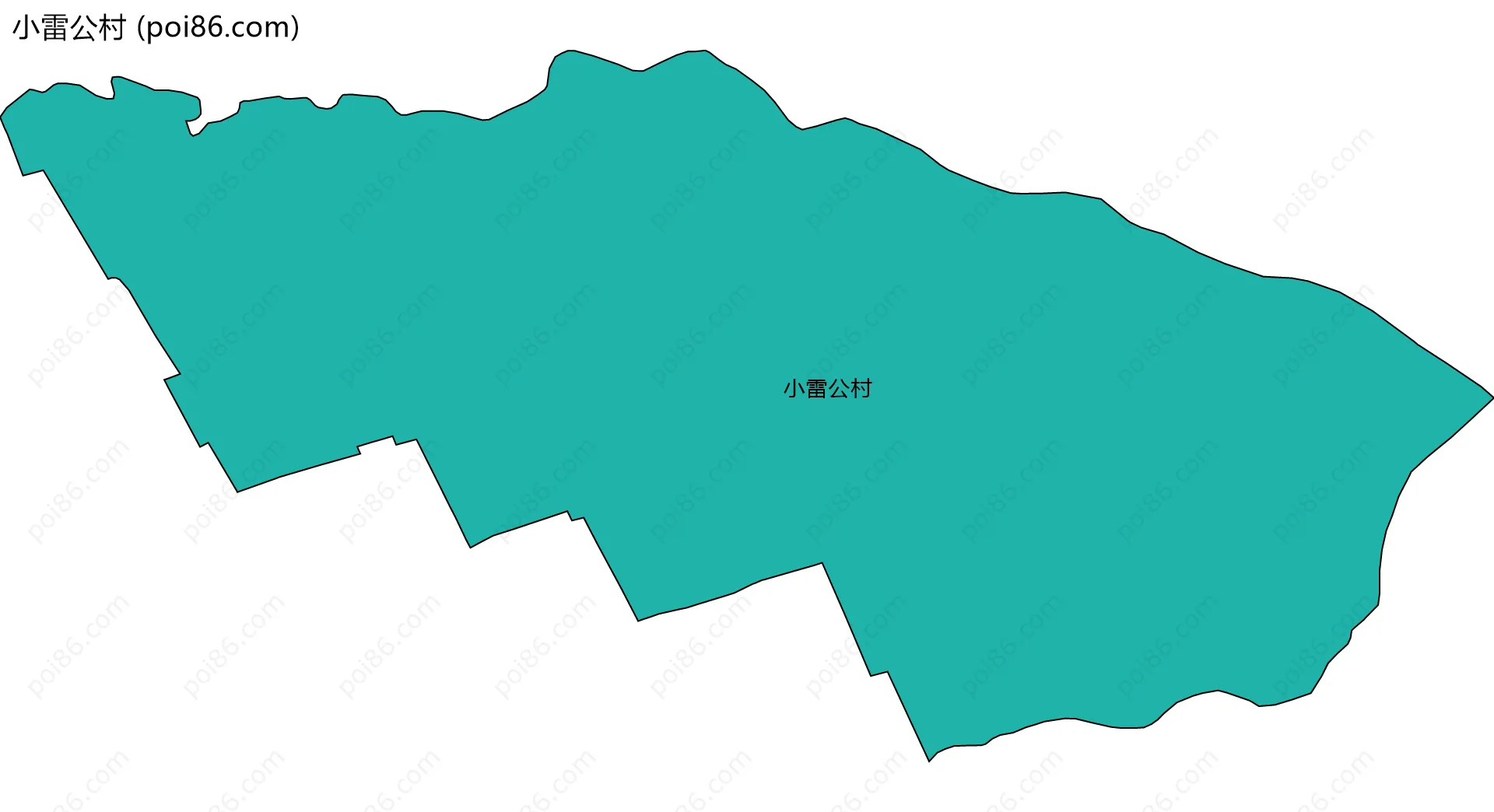 小雷公村边界地图