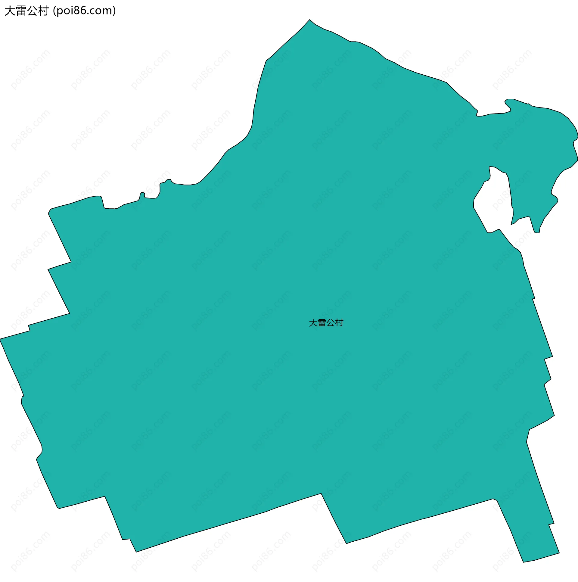 大雷公村边界地图