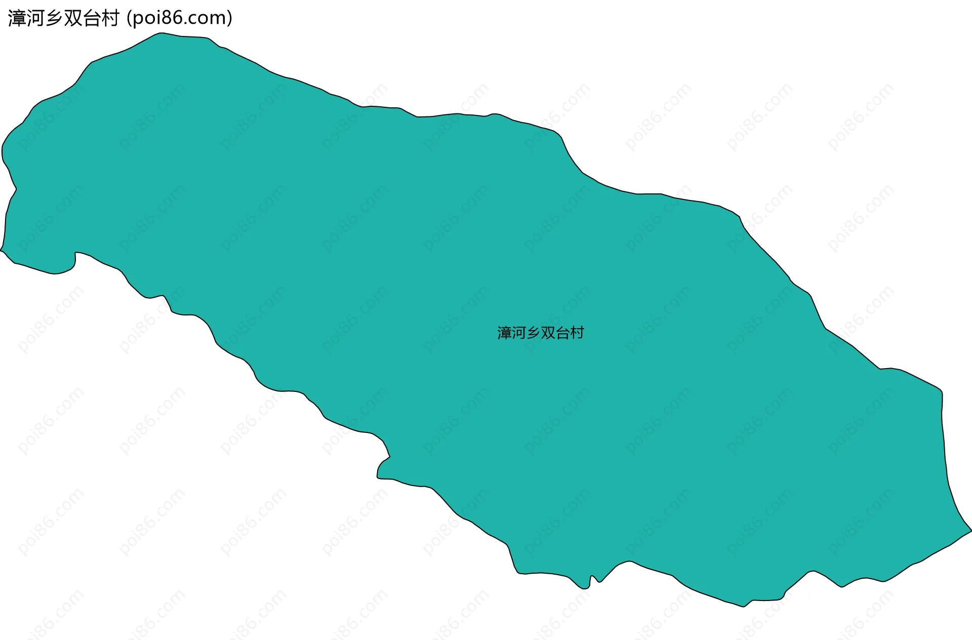 漳河乡双台村边界地图