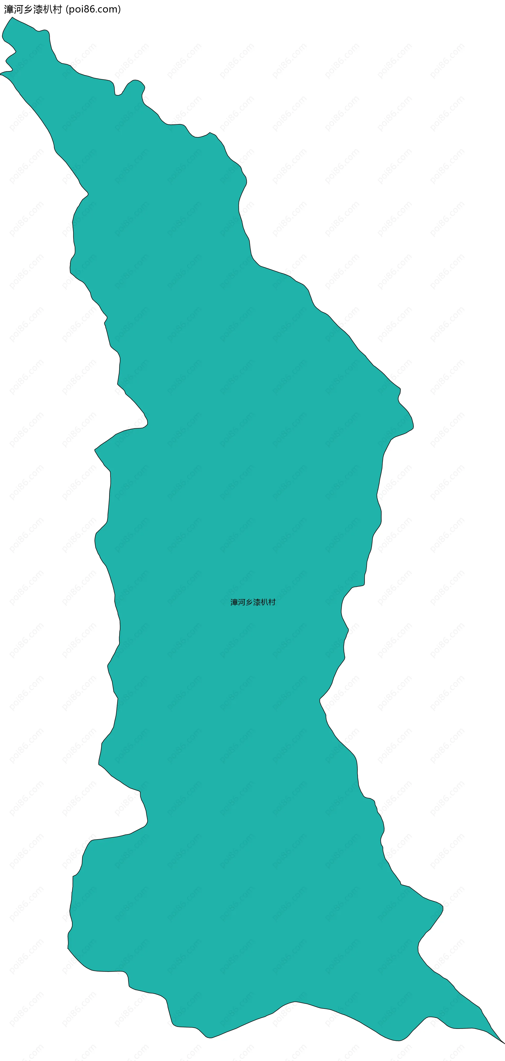 漳河乡漆朳村边界地图