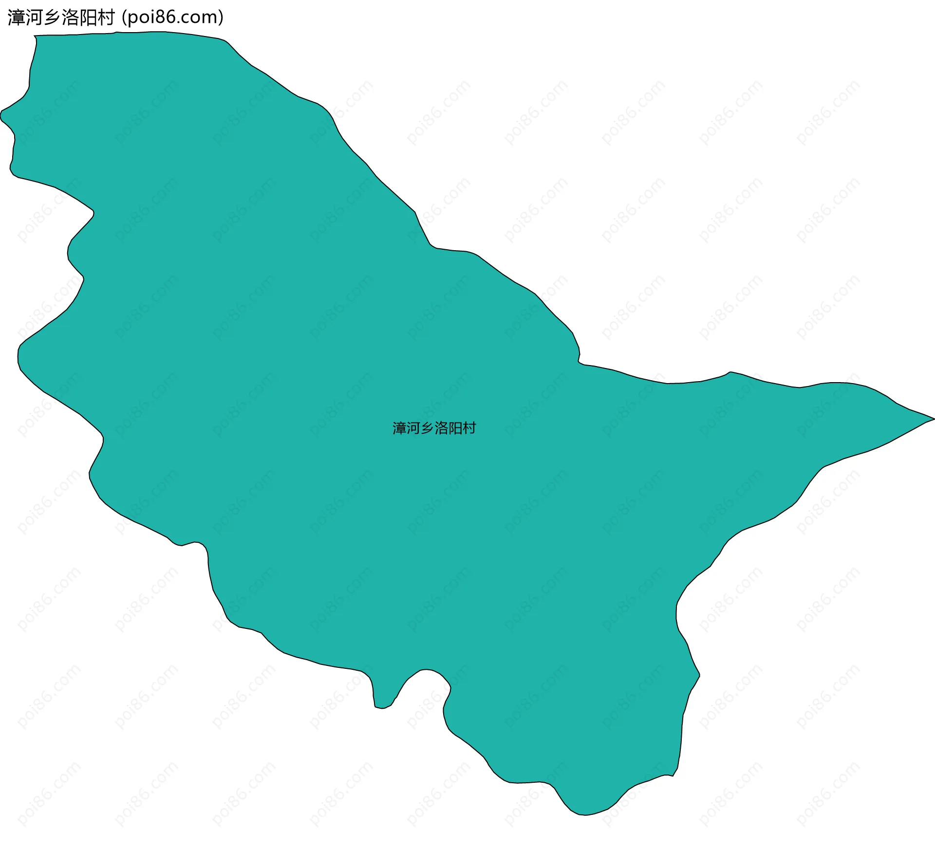 漳河乡洛阳村边界地图