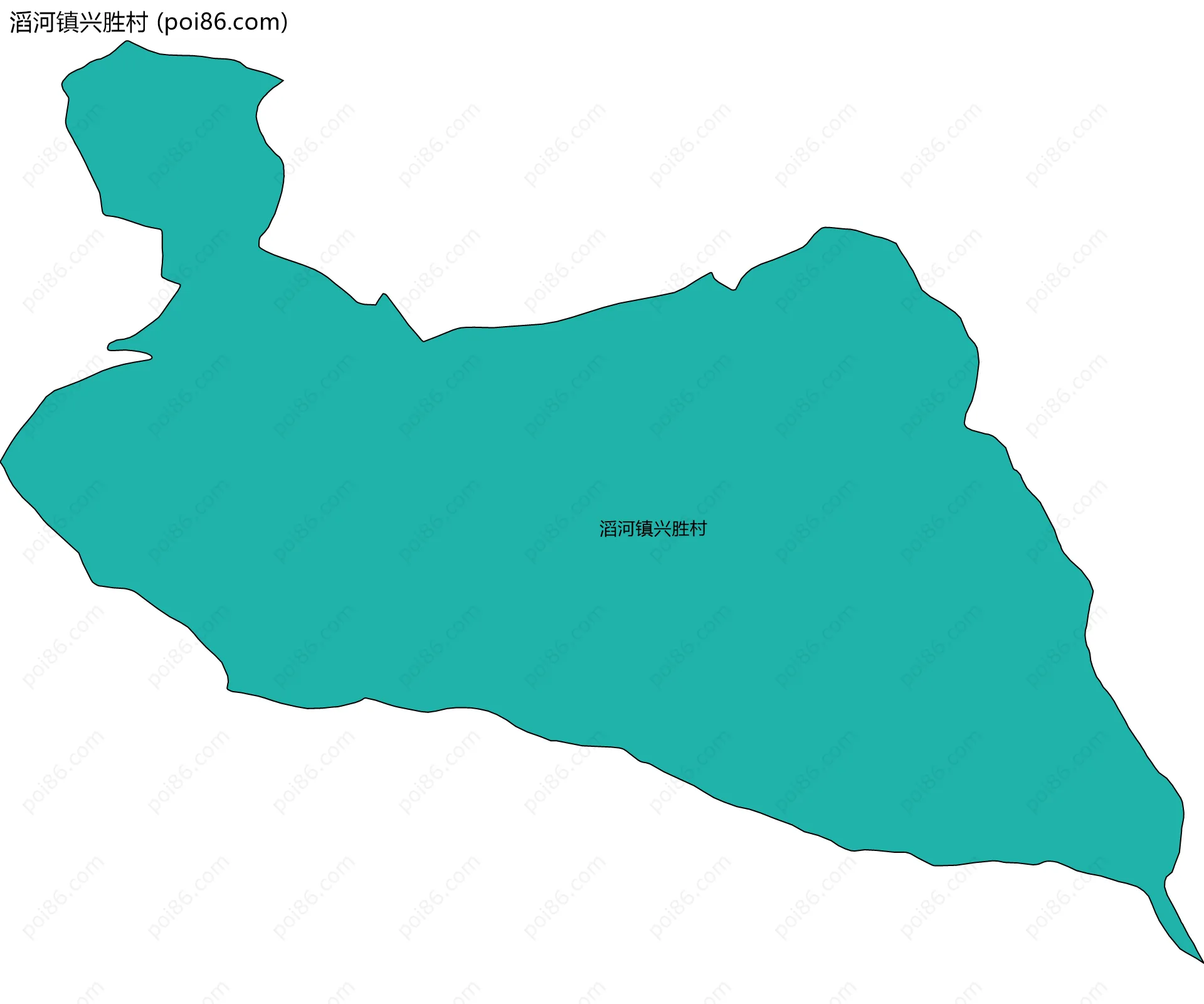 滔河镇兴胜村边界地图