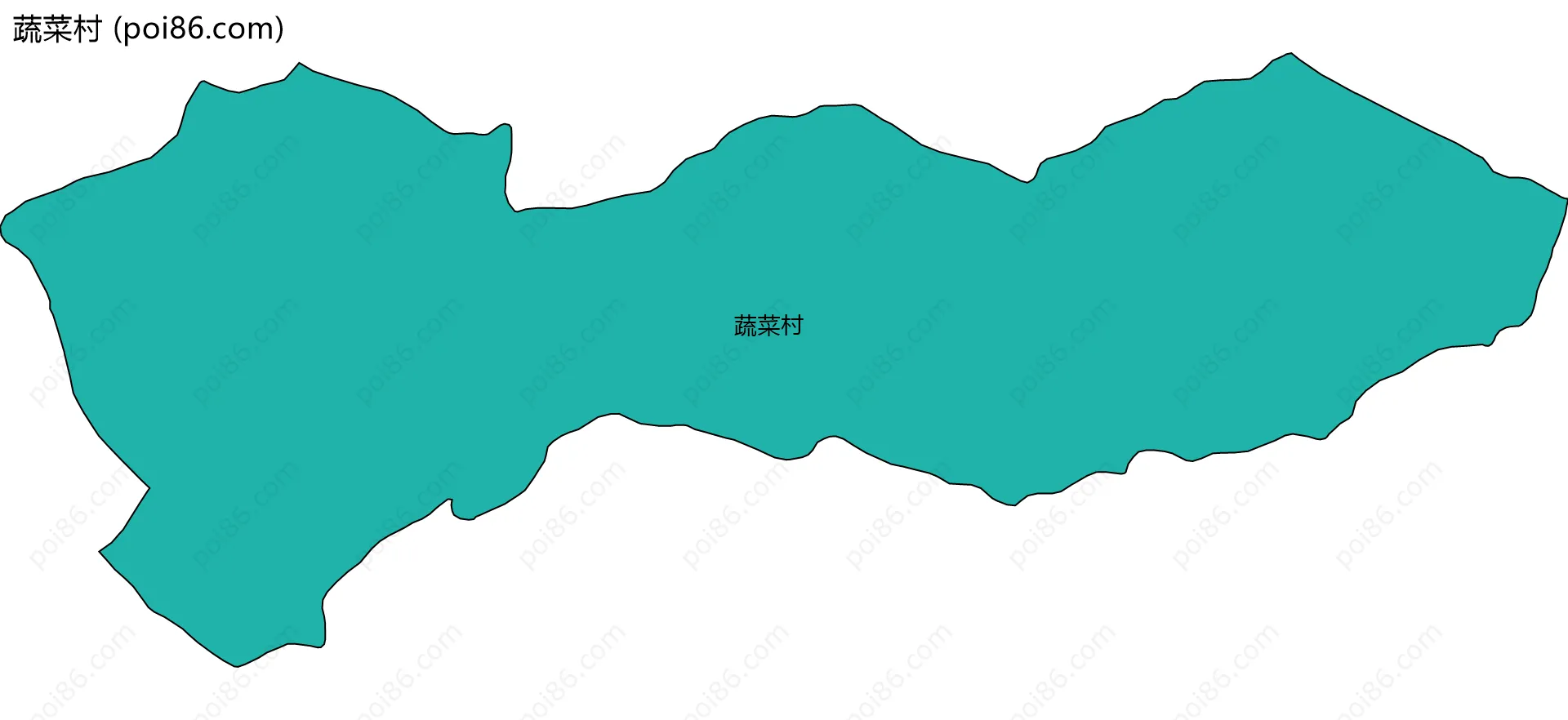 蔬菜村边界地图