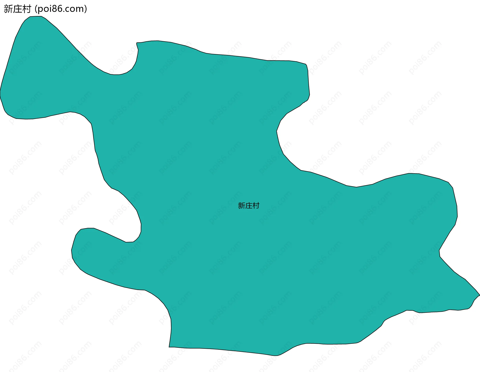 新庄村边界地图