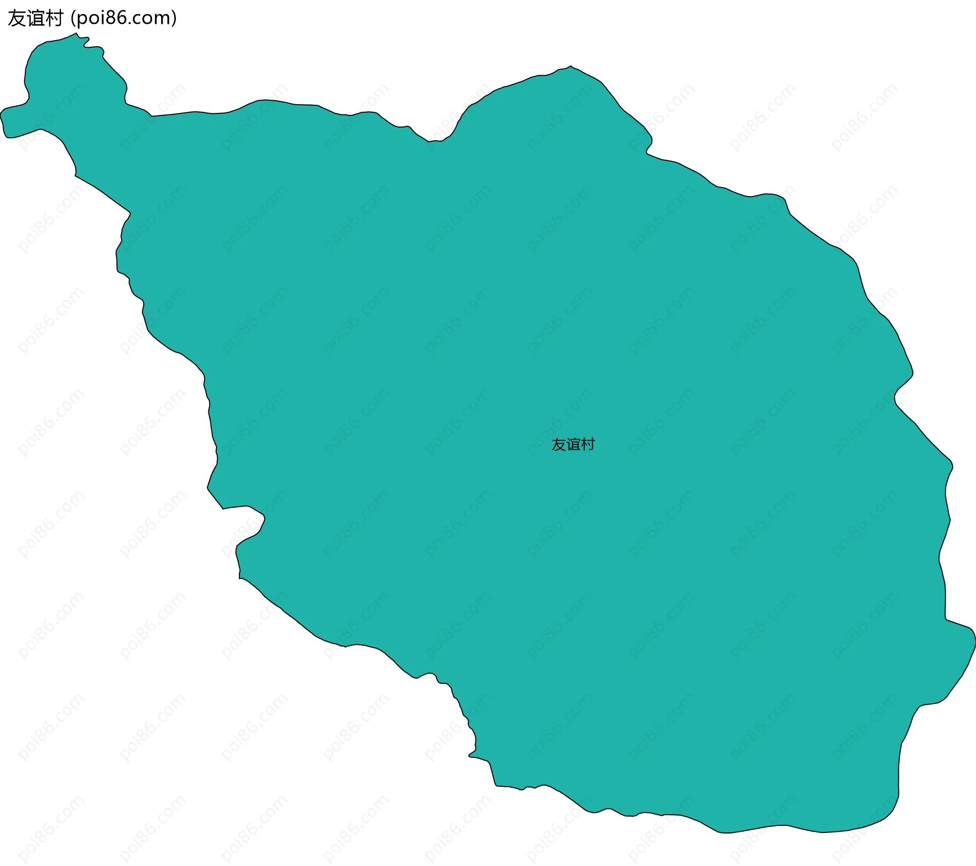 友谊村边界地图