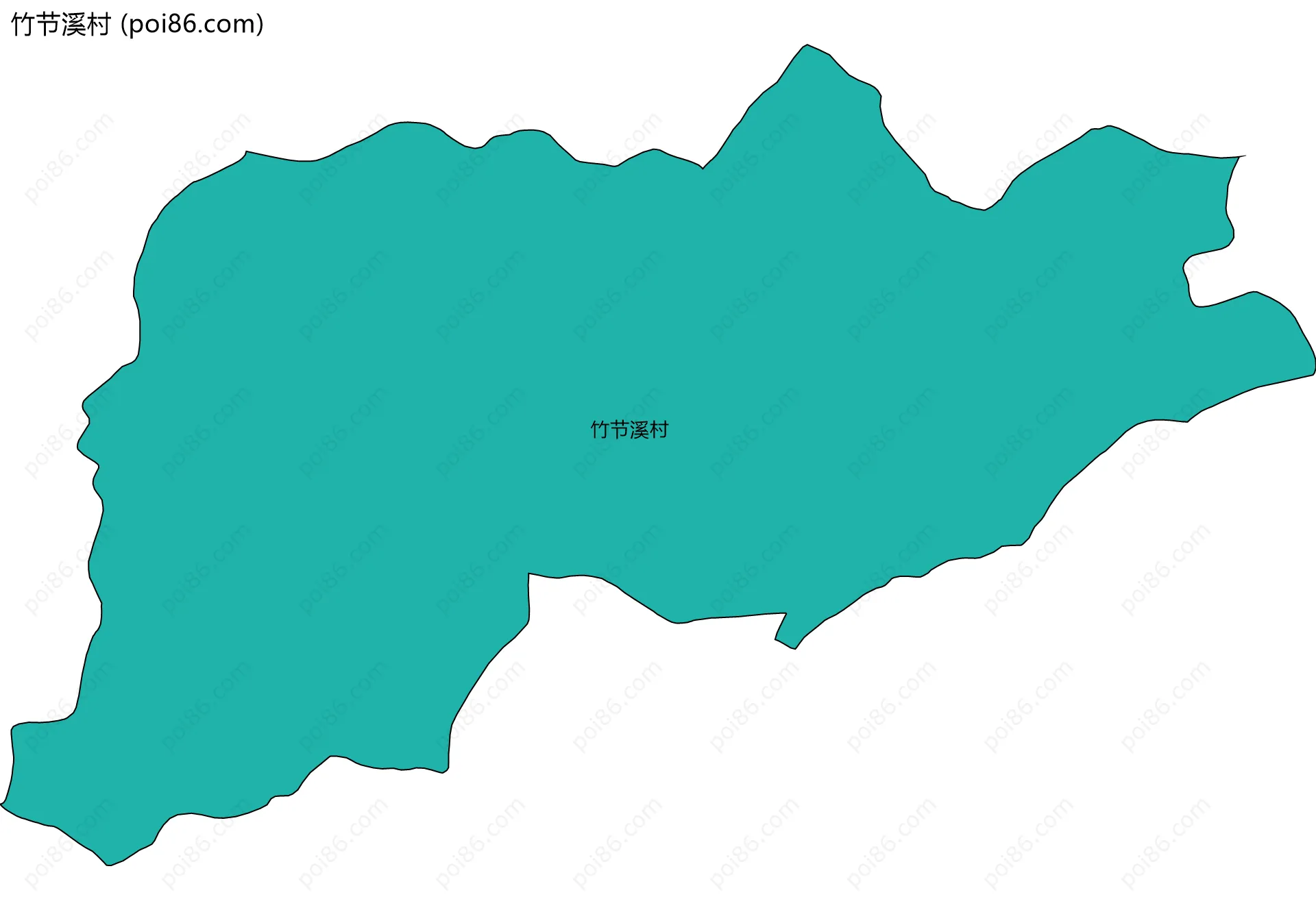 竹节溪村边界地图