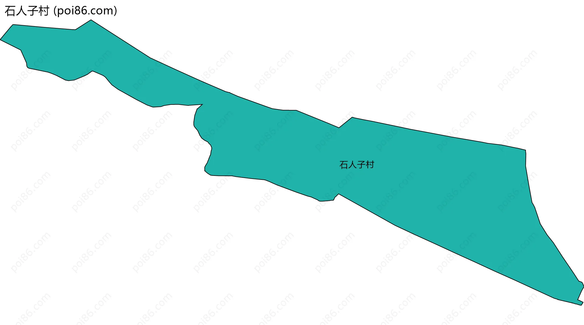 石人子村边界地图