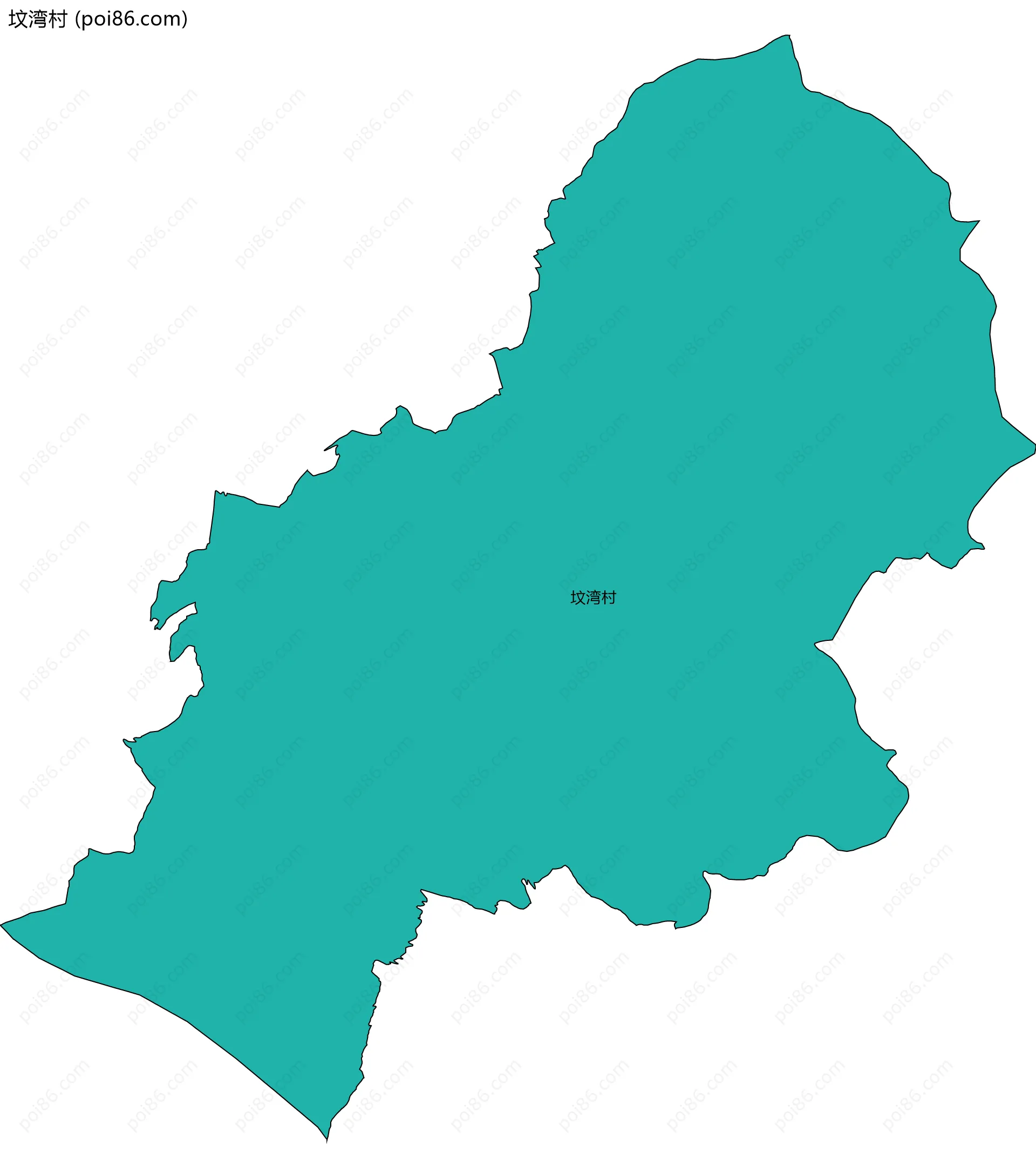 坟湾村边界地图