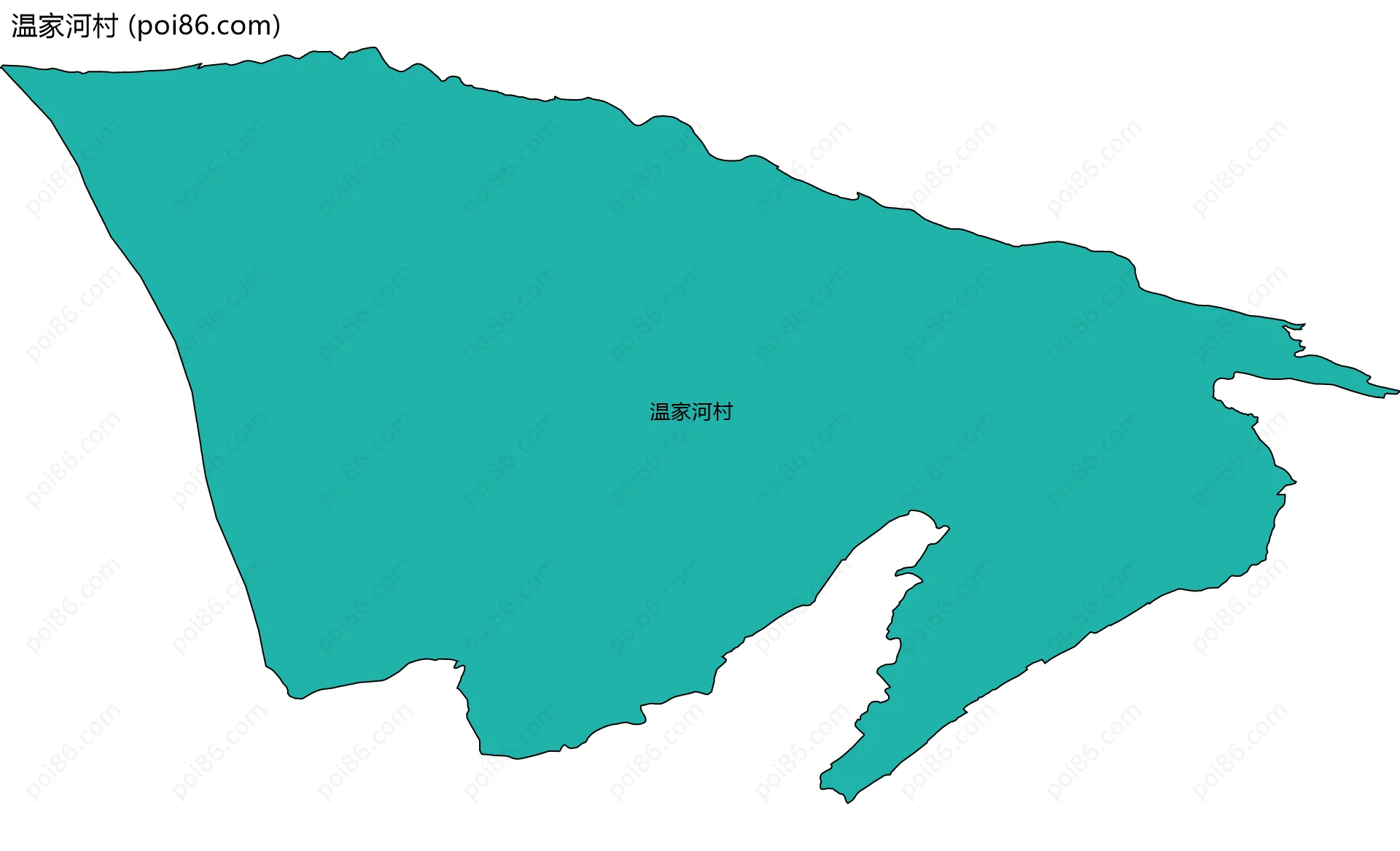 温家河村边界地图