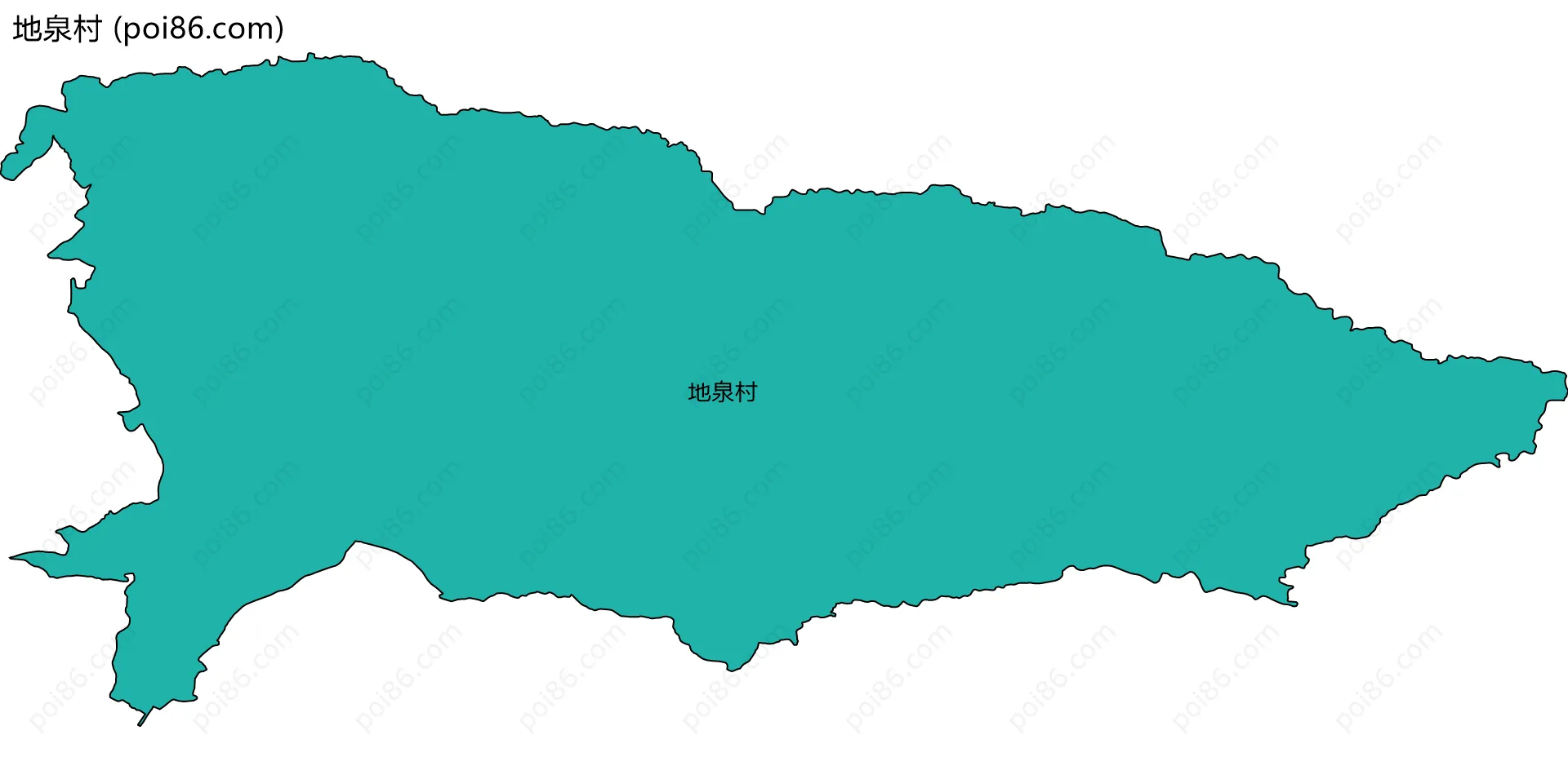 地泉村边界地图